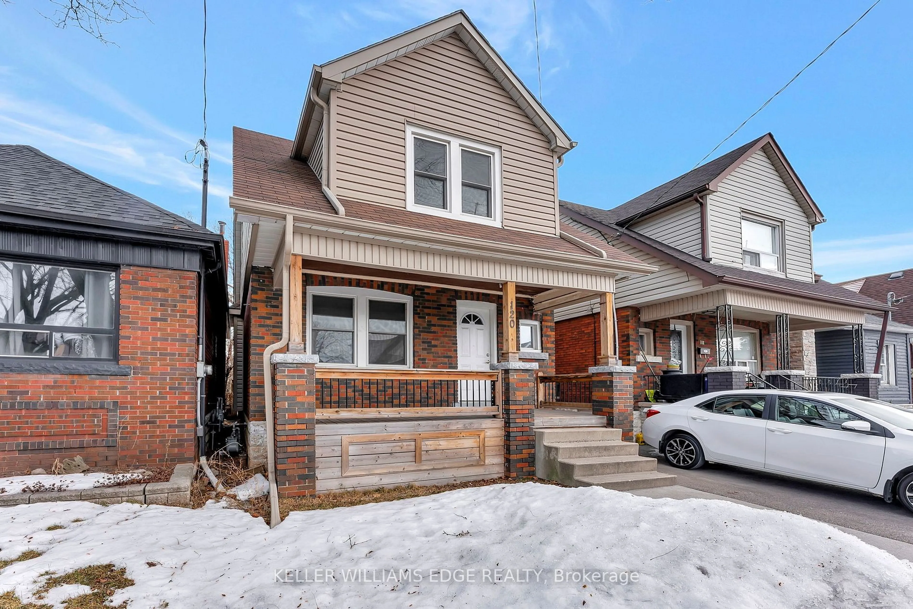 Home with brick exterior material, street for 120 Barons Ave, Hamilton Ontario L8H 5A7