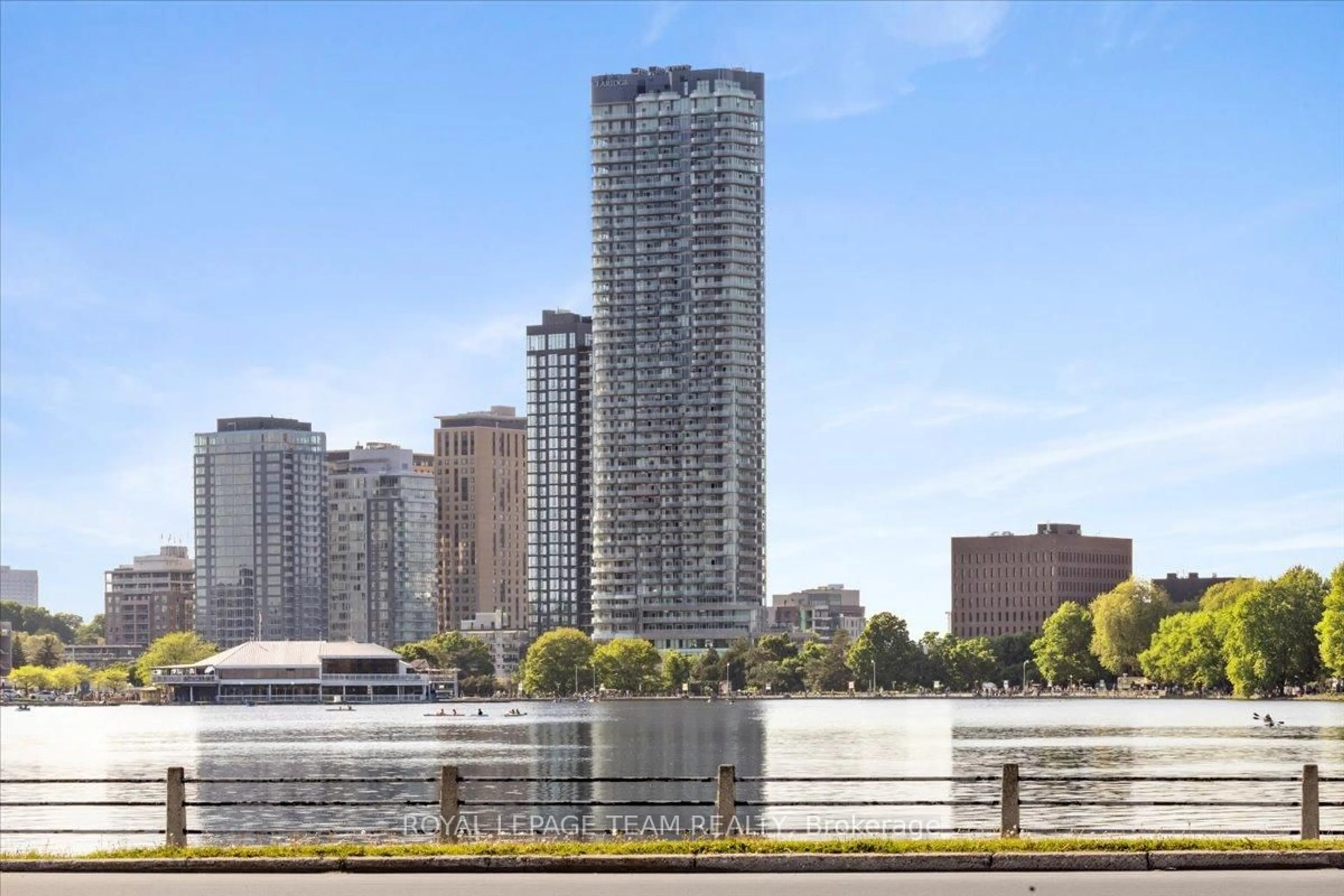 Balcony in the apartment, water/lake/river/ocean view for 805 Carling Ave #3301, Ottawa Ontario K1S 5W9