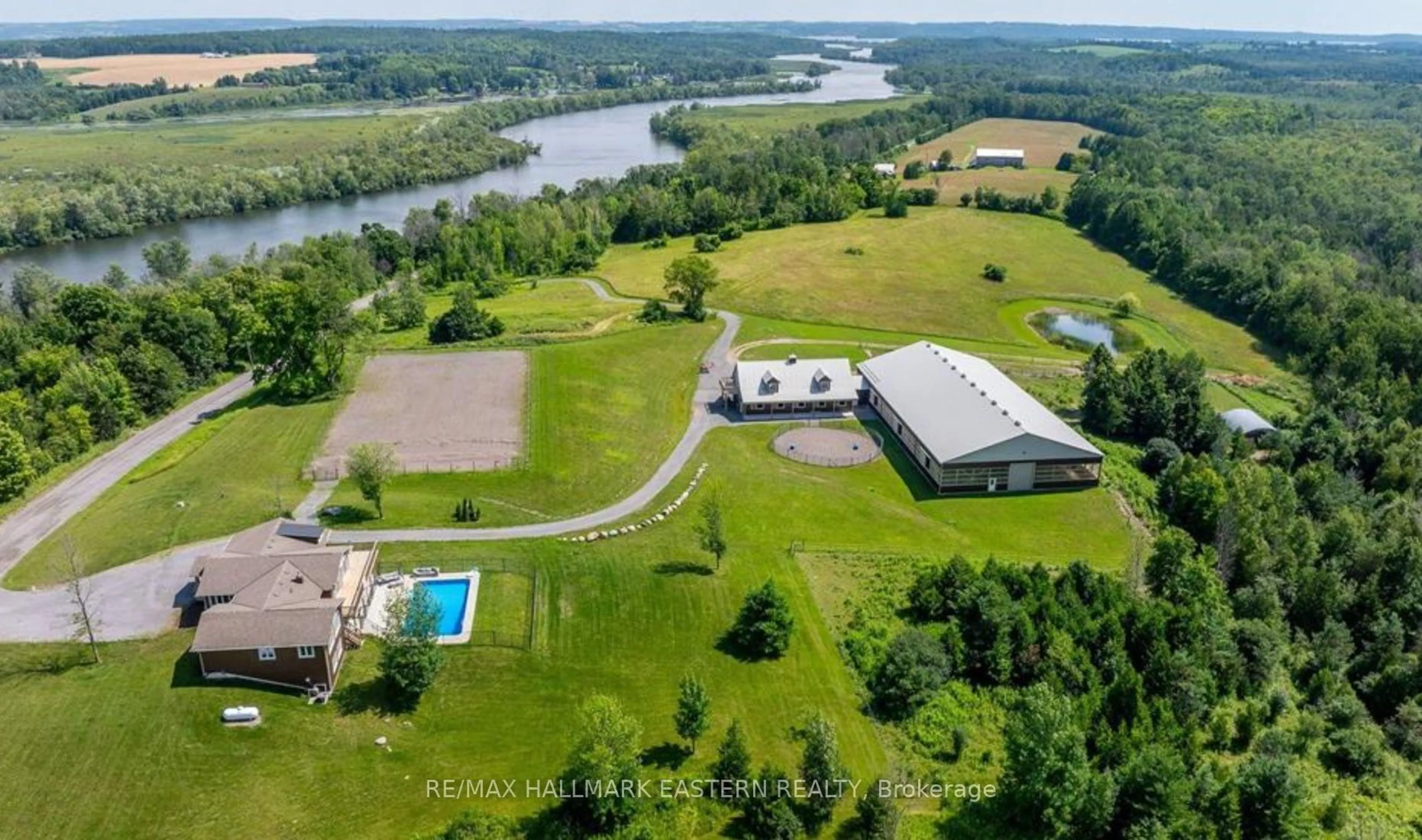 A pic from outside/outdoor area/front of a property/back of a property/a pic from drone, water/lake/river/ocean view for 862 Doris Dr, Otonabee-South Monaghan Ontario K0L 1B0