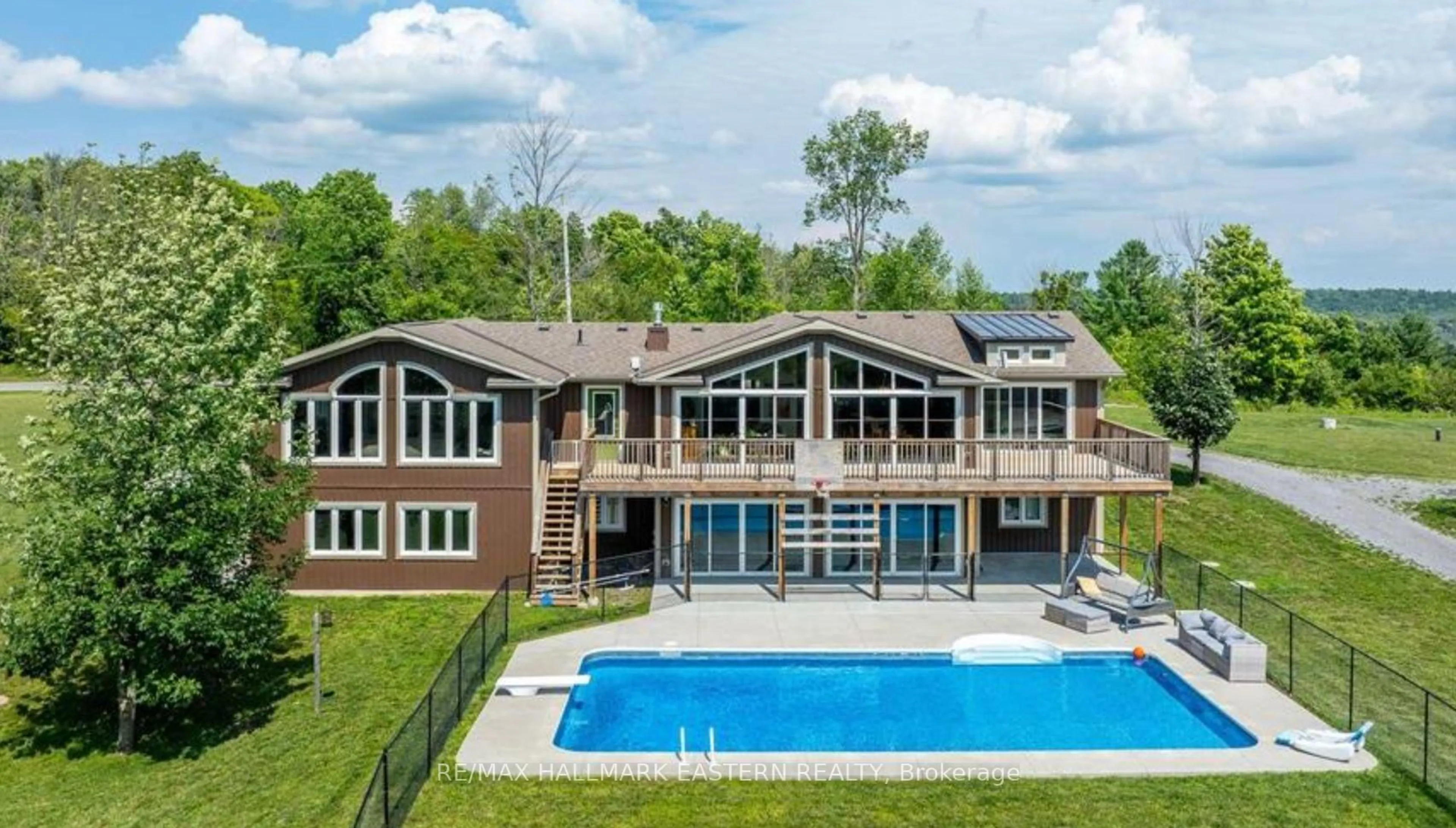 A pic from outside/outdoor area/front of a property/back of a property/a pic from drone, water/lake/river/ocean view for 862 Doris Dr, Otonabee-South Monaghan Ontario K0L 1B0