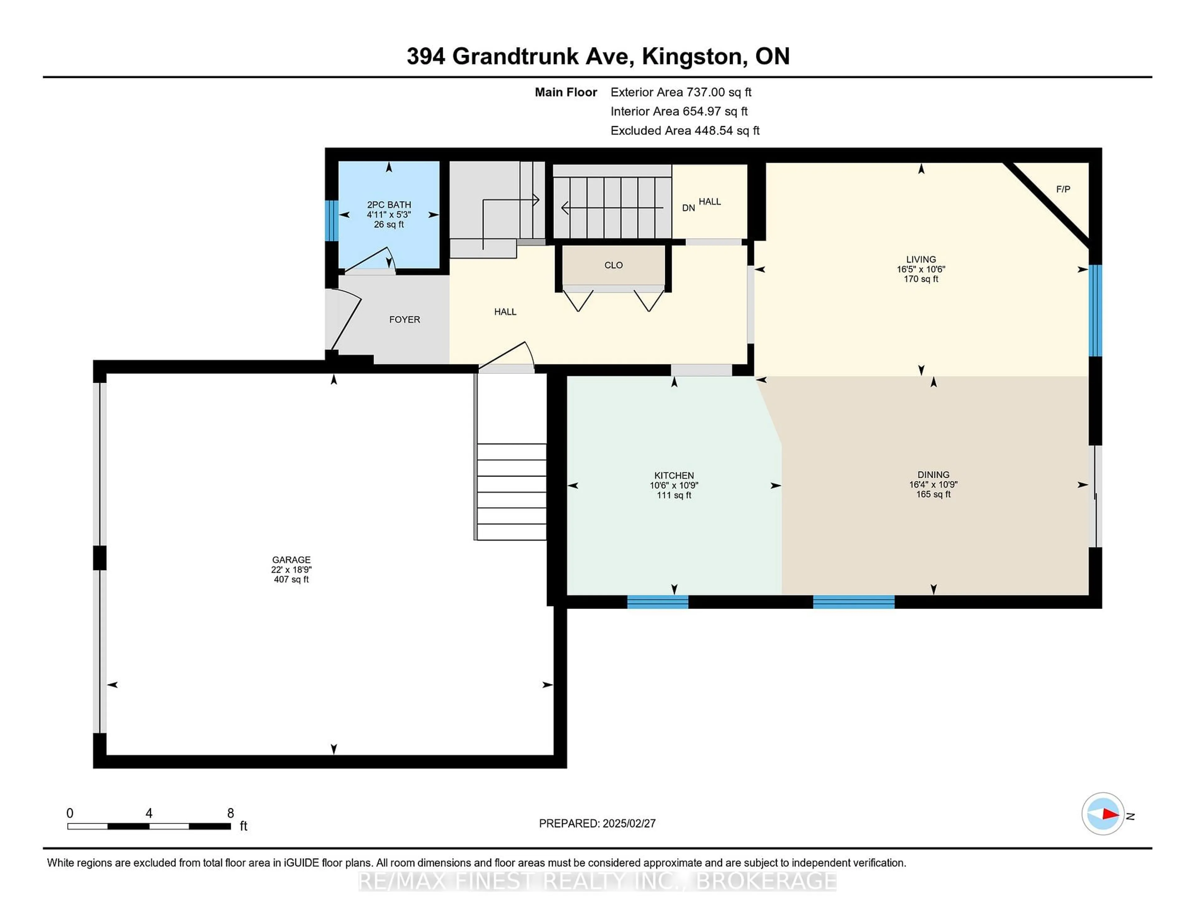 Floor plan for 394 Grandtrunk Ave, Kingston Ontario K7M 8W8