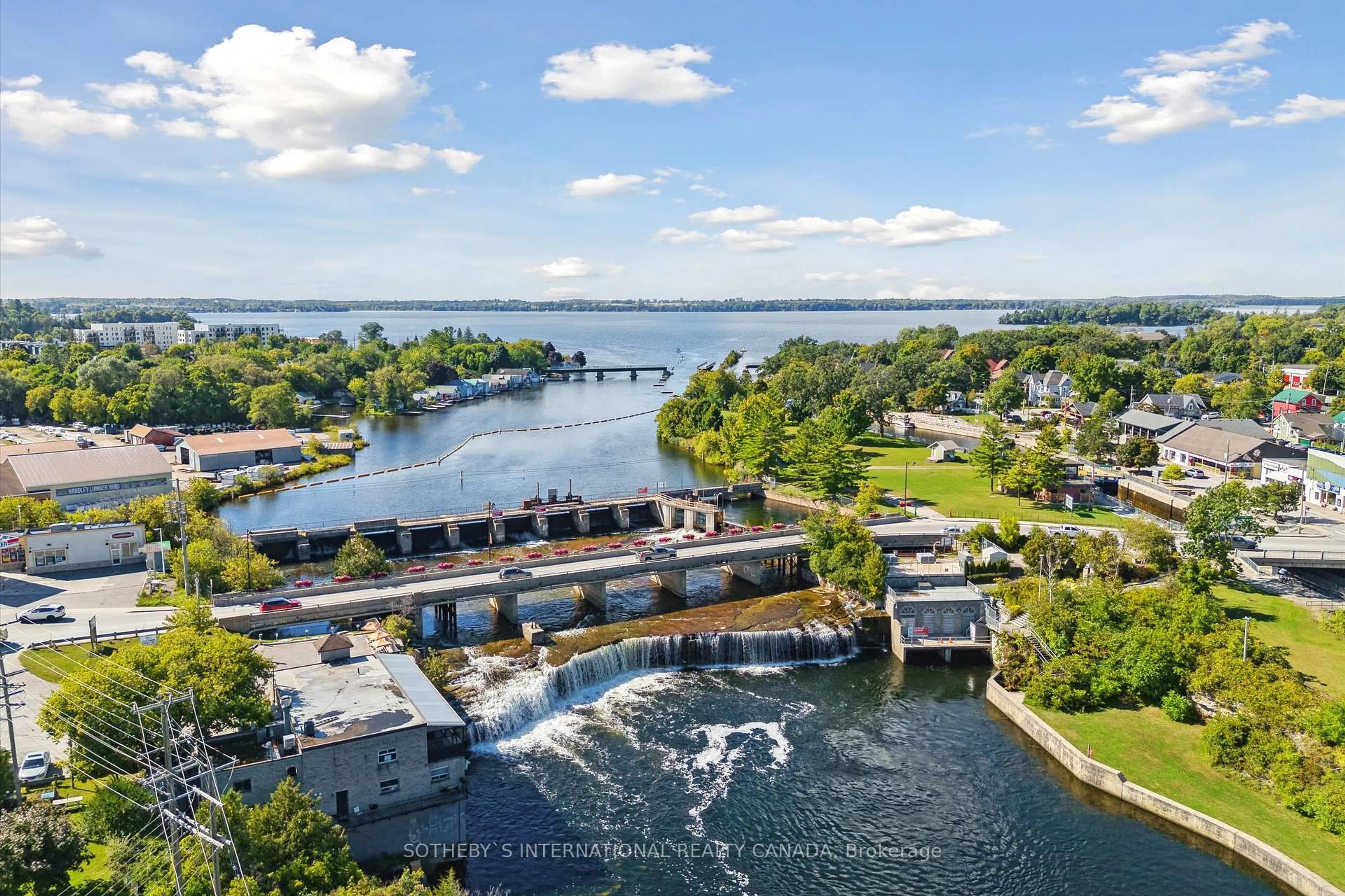 A pic from outside/outdoor area/front of a property/back of a property/a pic from drone, water/lake/river/ocean view for 19B West St #208, Kawartha Lakes Ontario K0M 1N0