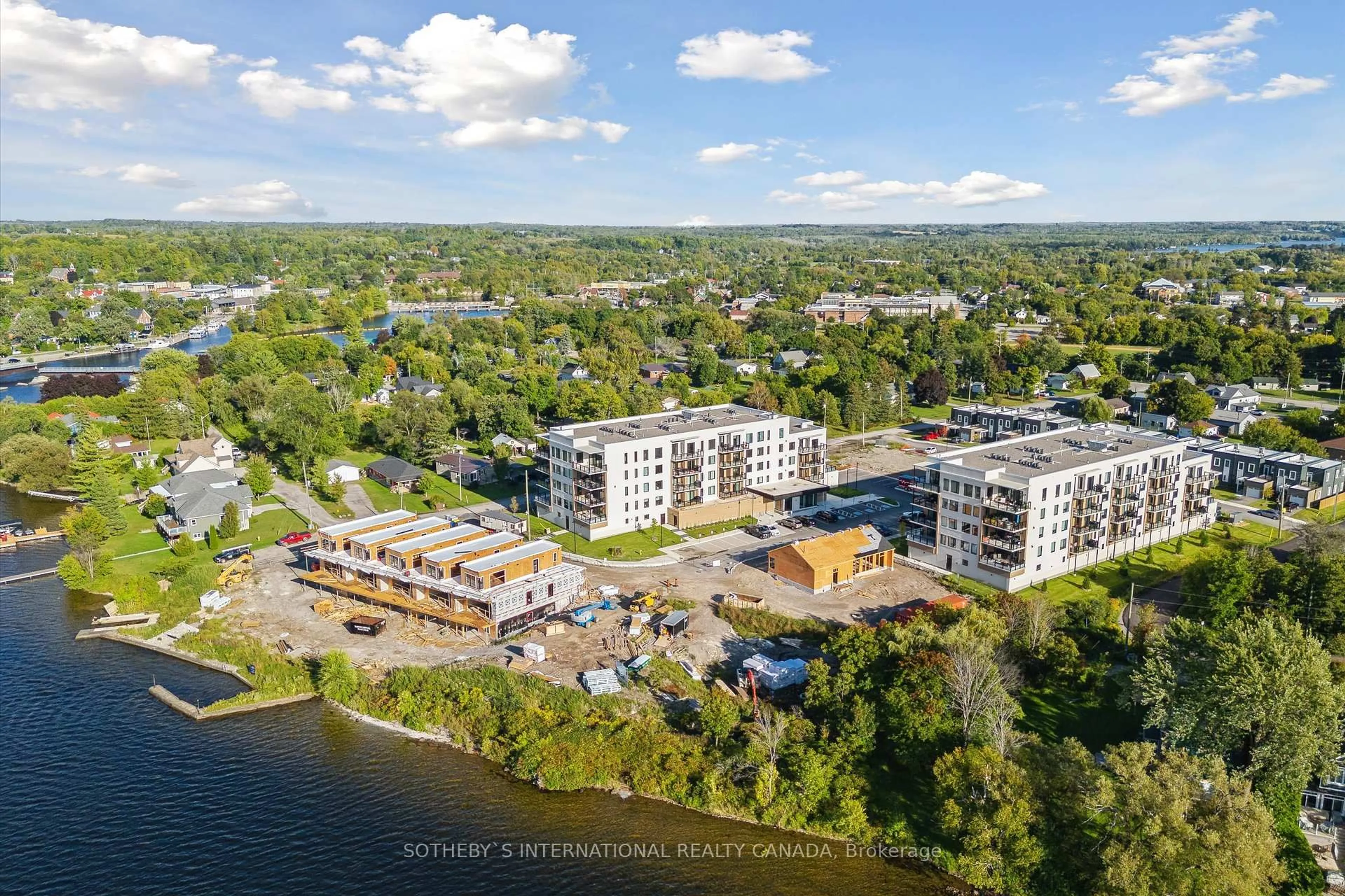 A pic from outside/outdoor area/front of a property/back of a property/a pic from drone, water/lake/river/ocean view for 19B West St #208, Kawartha Lakes Ontario K0M 1N0