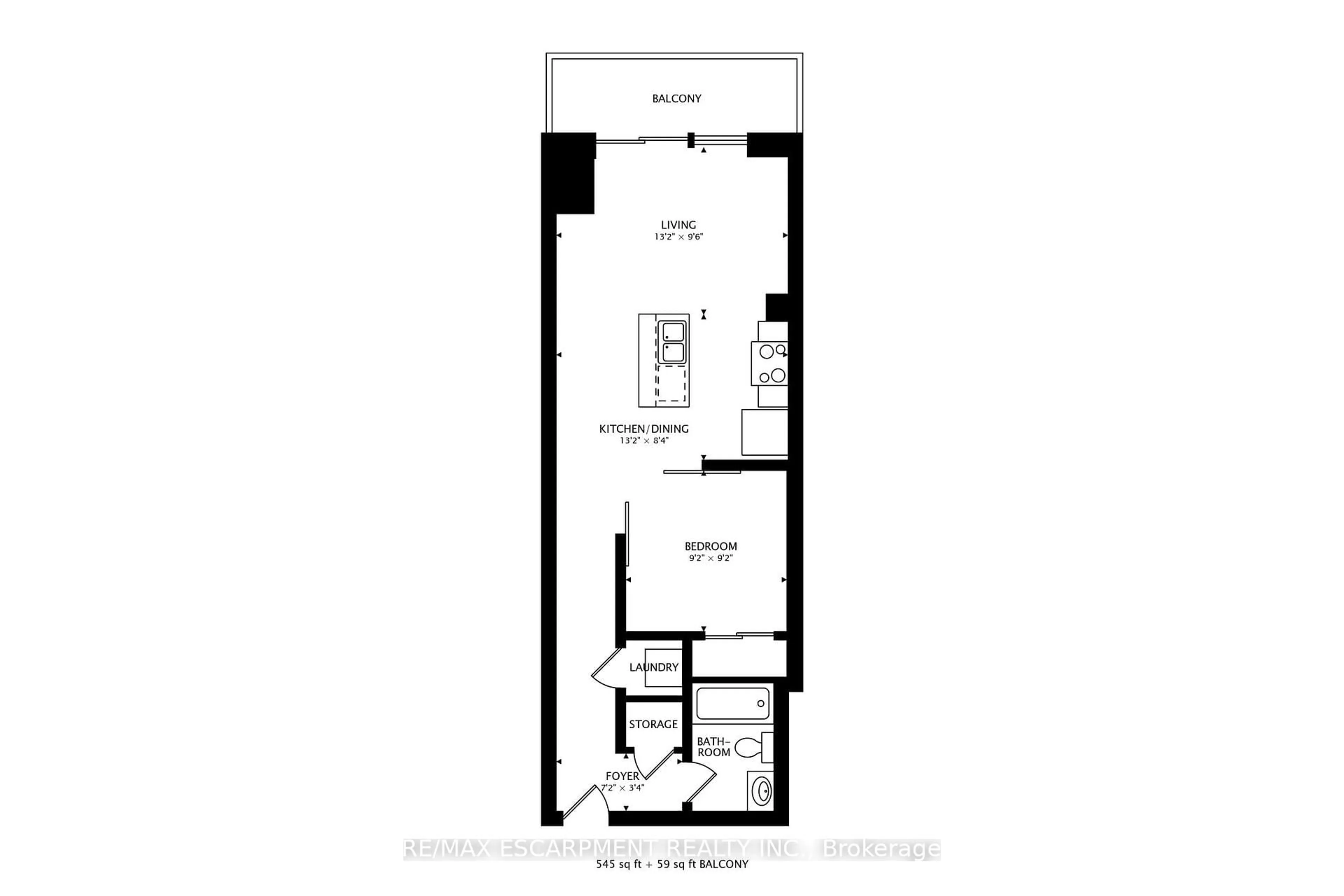 Floor plan for 470 Dundas St #811, Hamilton Ontario L8B 2A6