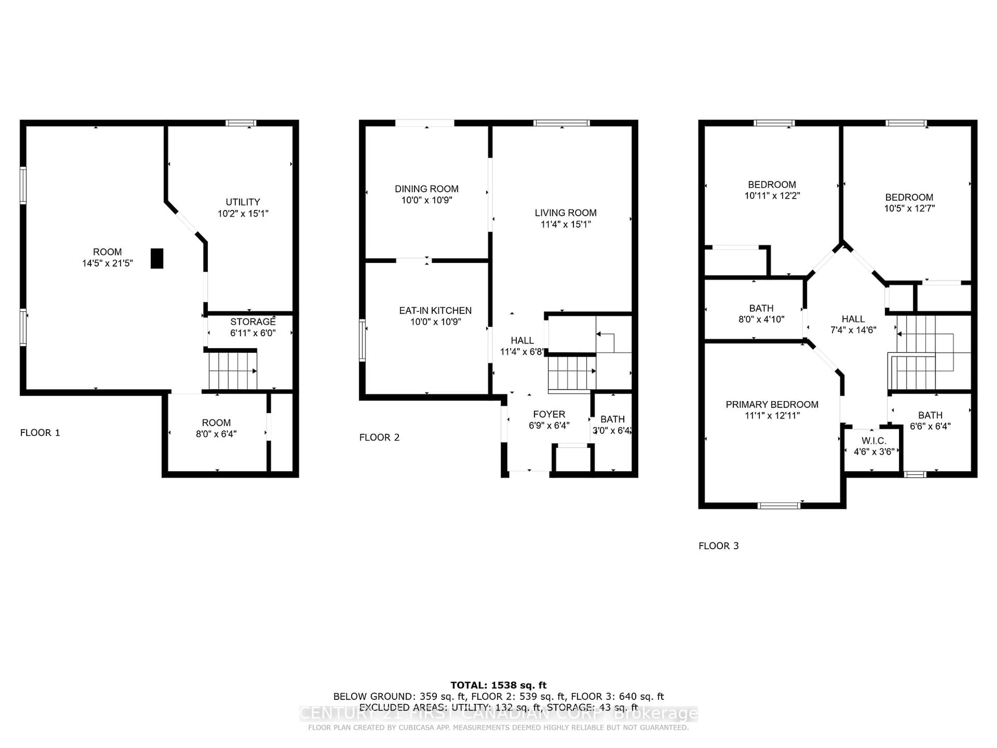 Floor plan for 869 Shelborne St, London Ontario N5Z 5A7