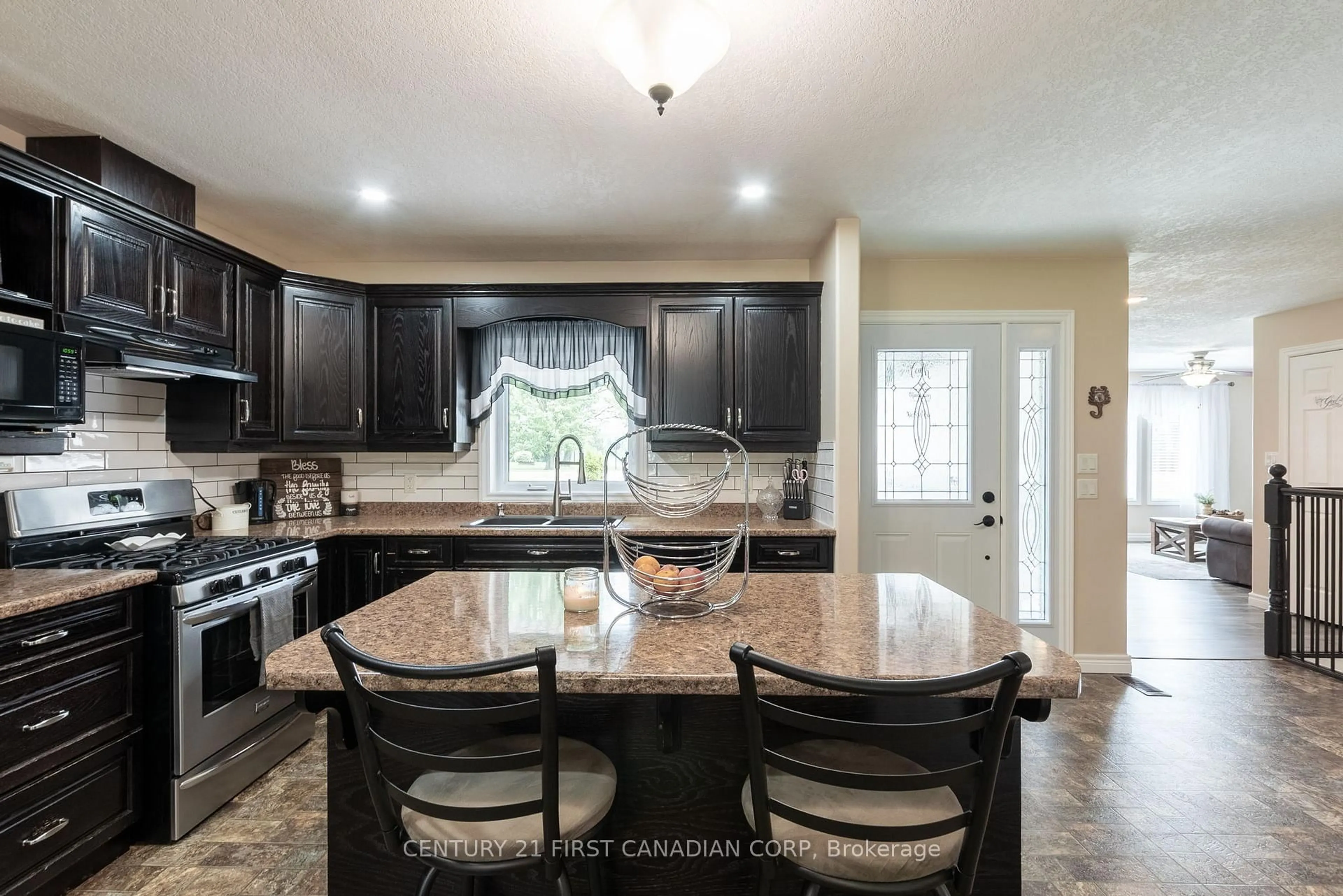 Open concept kitchen, ceramic/tile floor for 37 Union St, Bayham Ontario N0J 1Z0