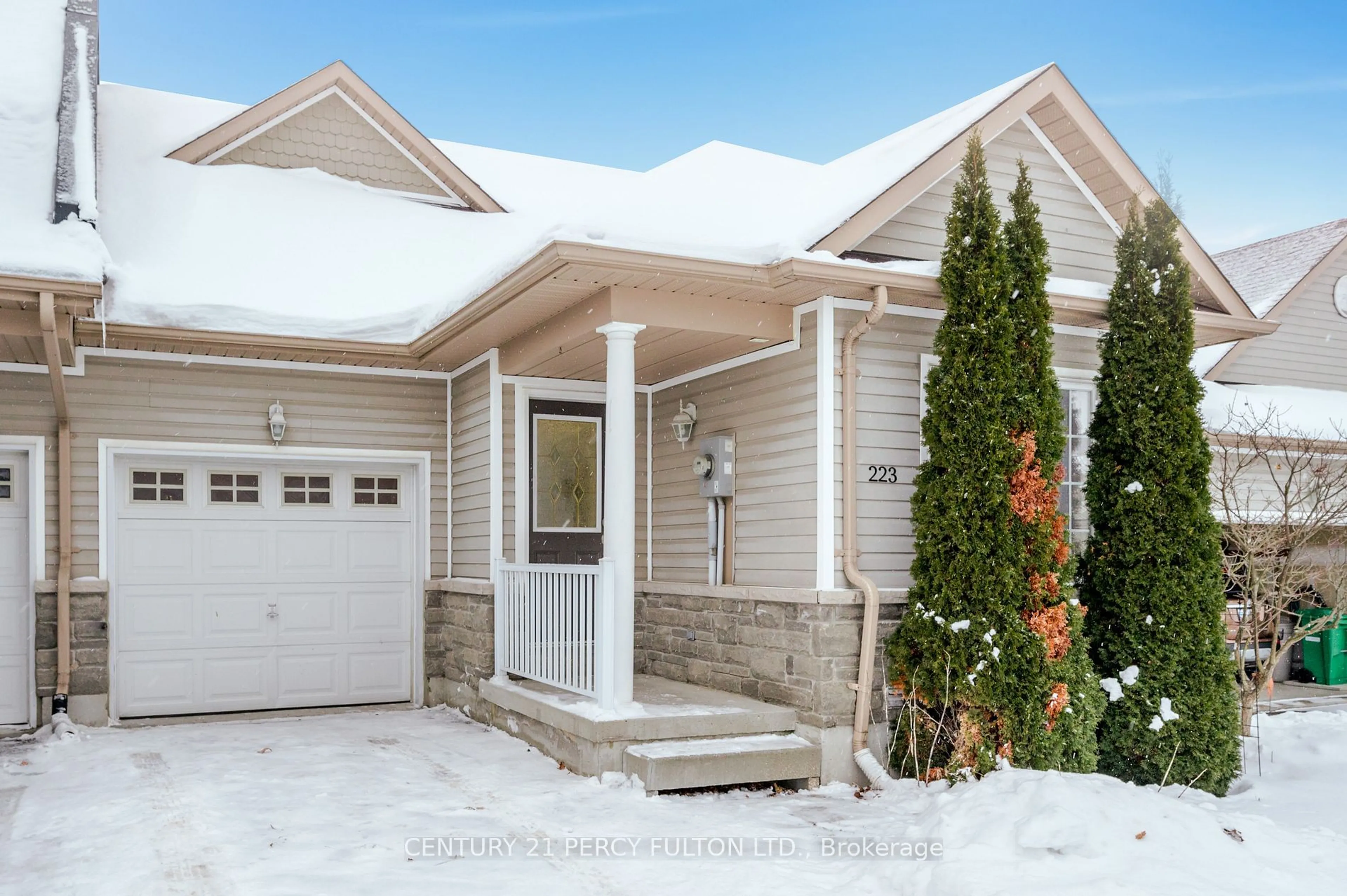 Home with vinyl exterior material, street for 223 Cowling Hts, Peterborough Ontario K9K 0B2