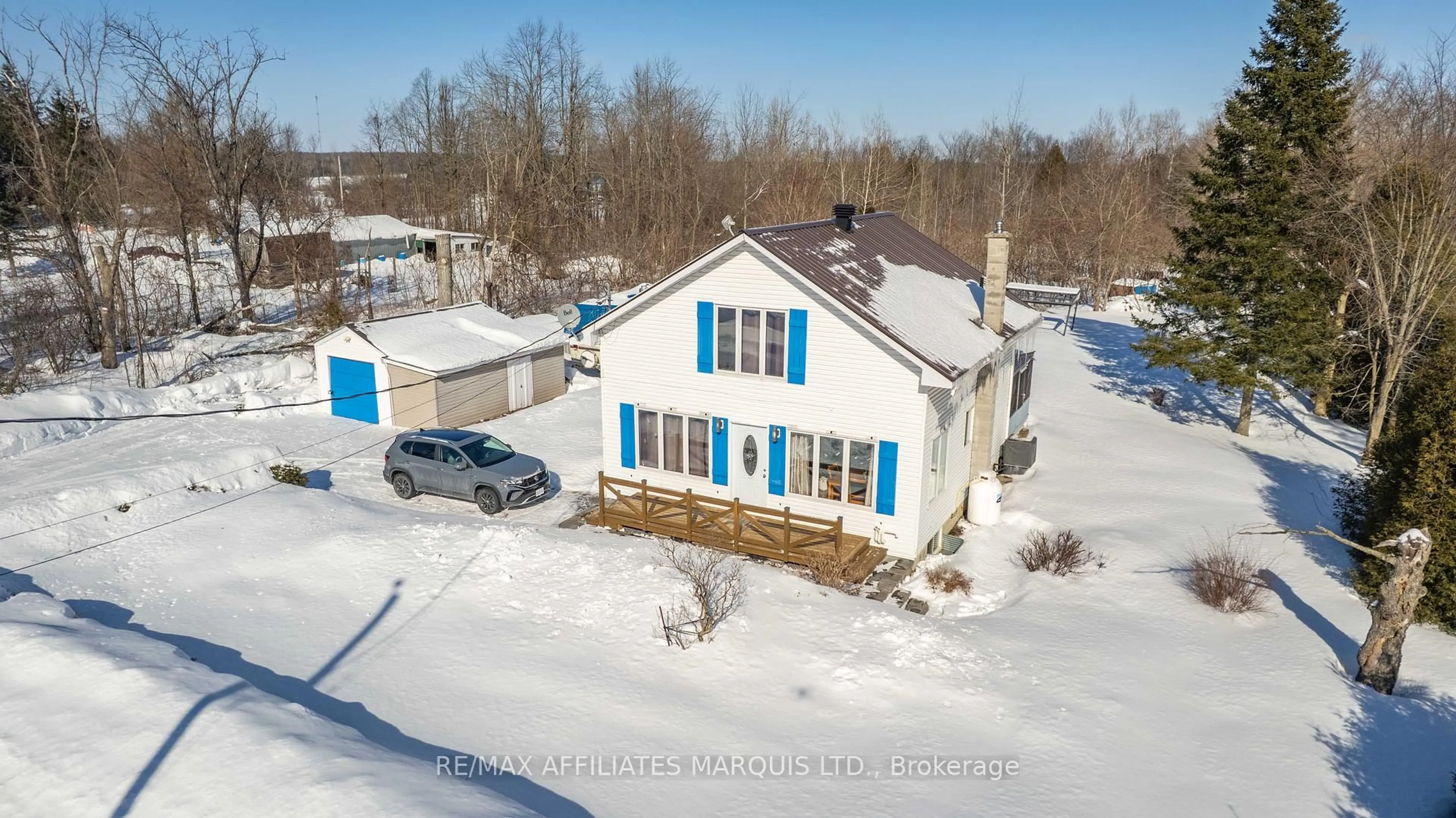 A pic from outside/outdoor area/front of a property/back of a property/a pic from drone, unknown for 4617 Barcier Lane, South Stormont Ontario K0C 2A0