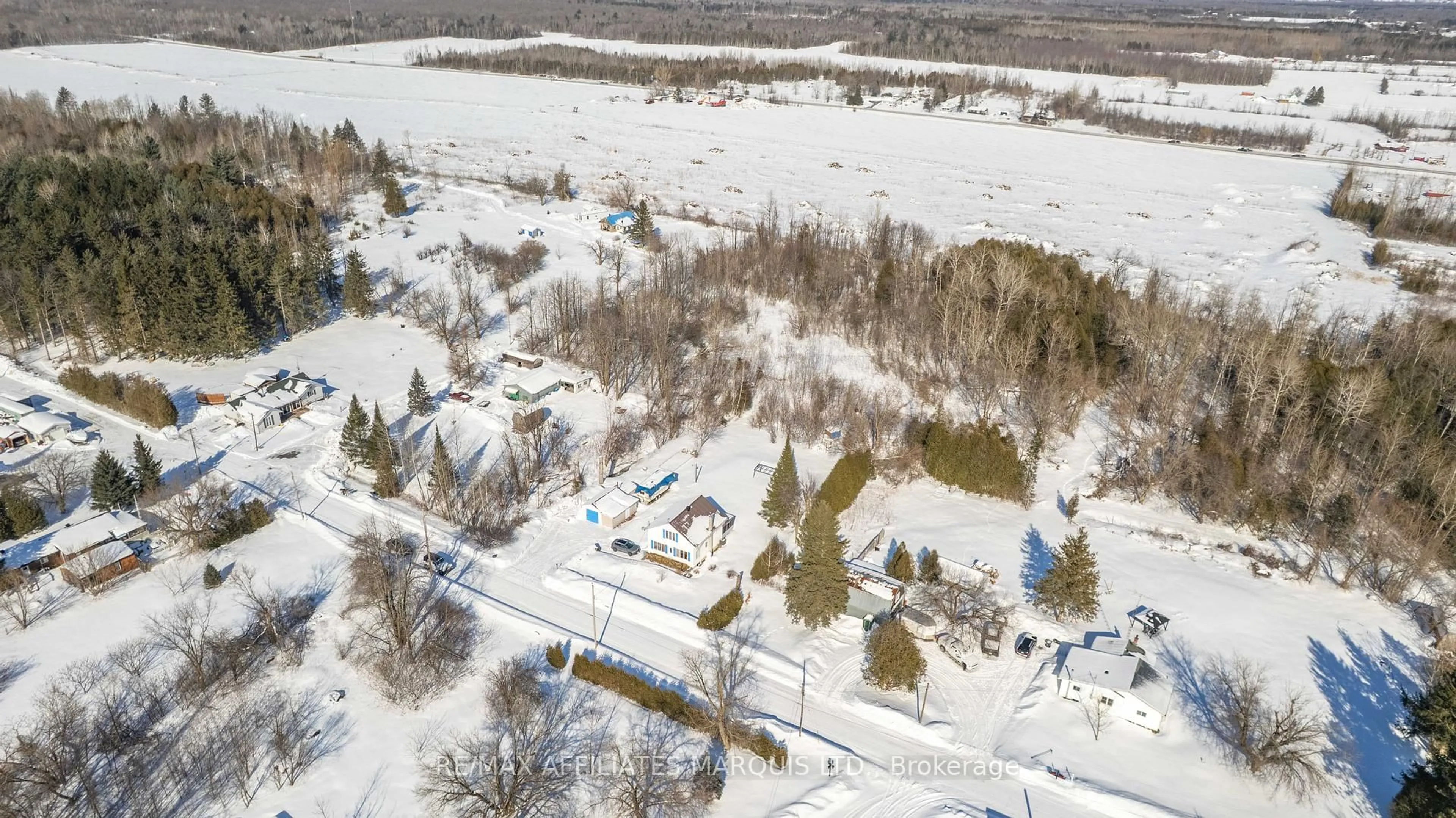 A pic from outside/outdoor area/front of a property/back of a property/a pic from drone, street for 4617 Barcier Lane, South Stormont Ontario K0C 2A0