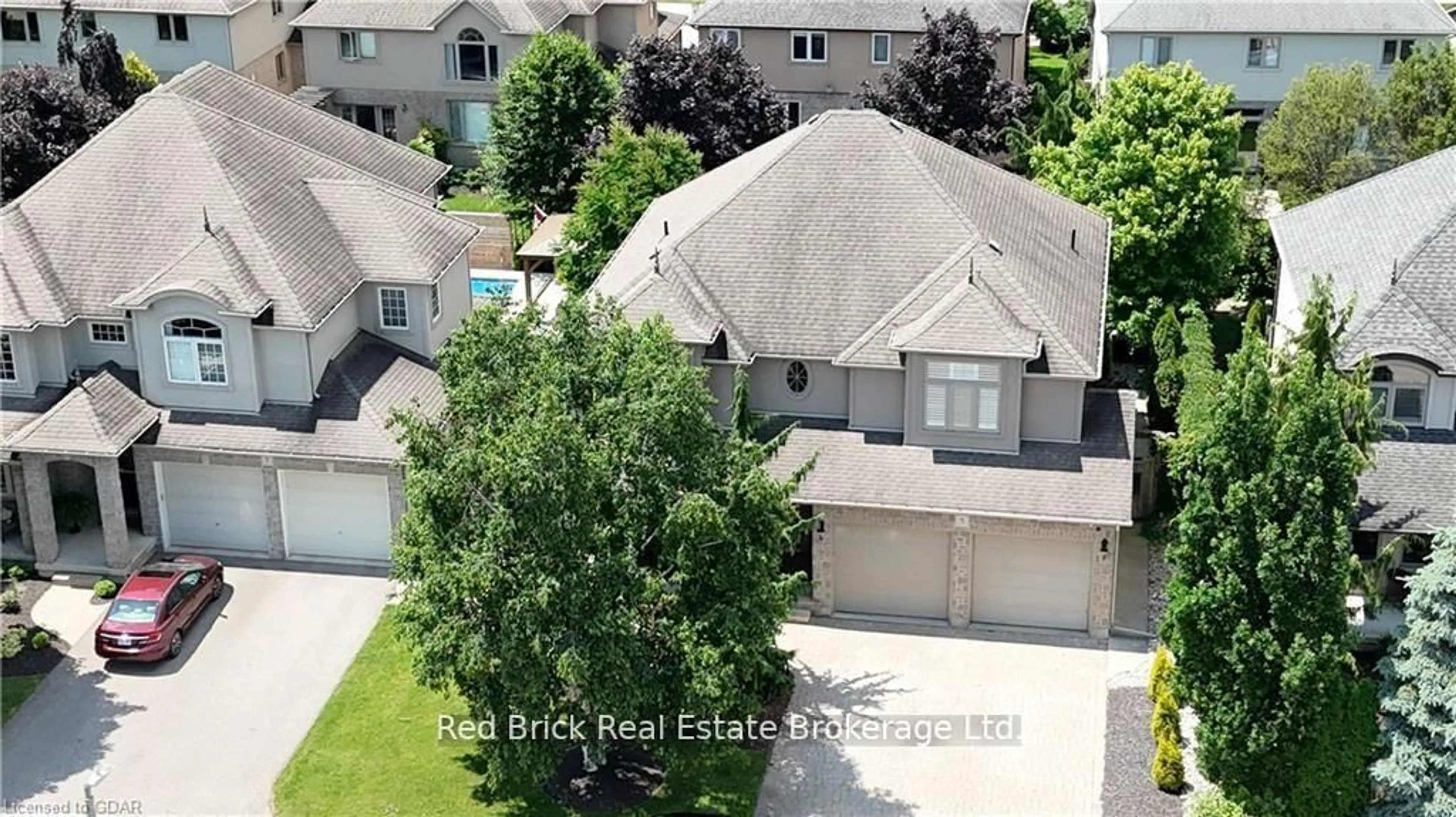 A pic from outside/outdoor area/front of a property/back of a property/a pic from drone, street for 5 Bright Lane, Guelph Ontario N1L 1S6