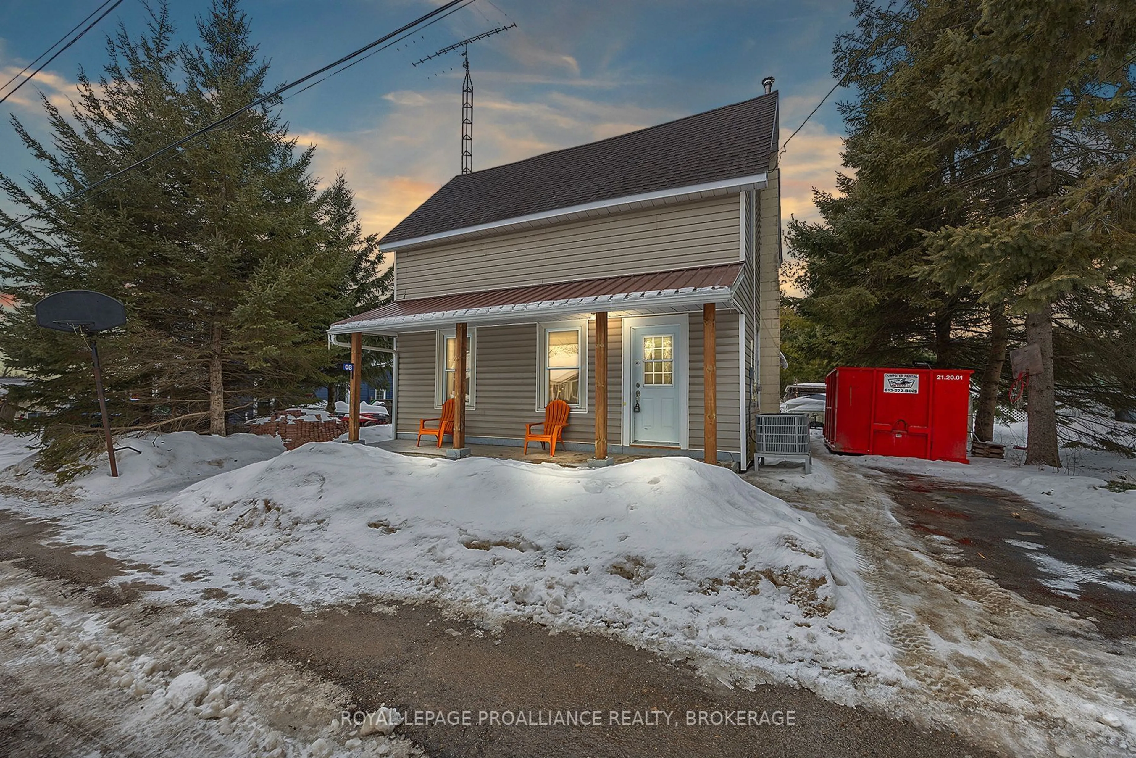 A pic from outside/outdoor area/front of a property/back of a property/a pic from drone, street for 8 Halladay St, Rideau Lakes Ontario K0G 1E0