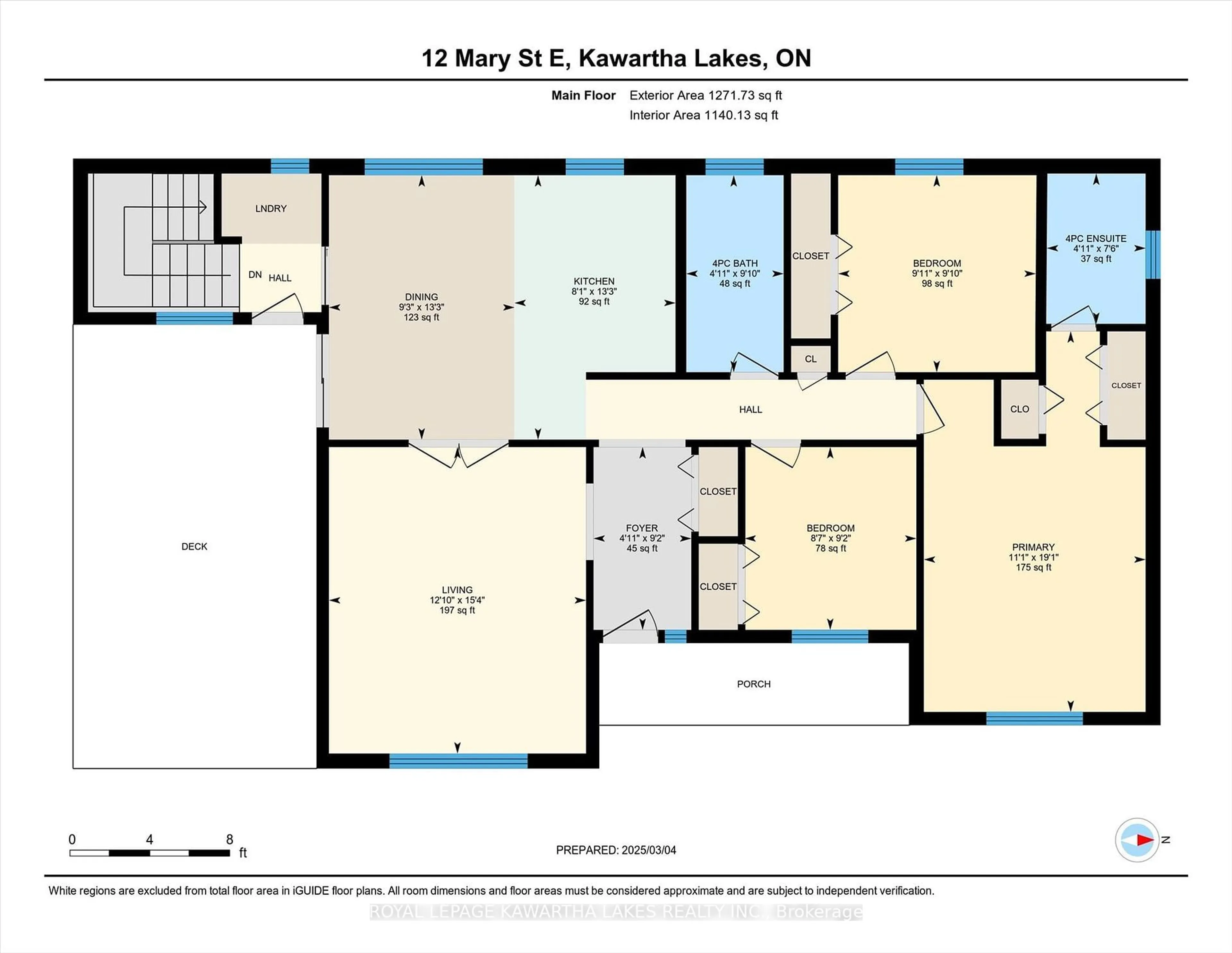 Floor plan for 12 Mary St, Kawartha Lakes Ontario K0L 2W0