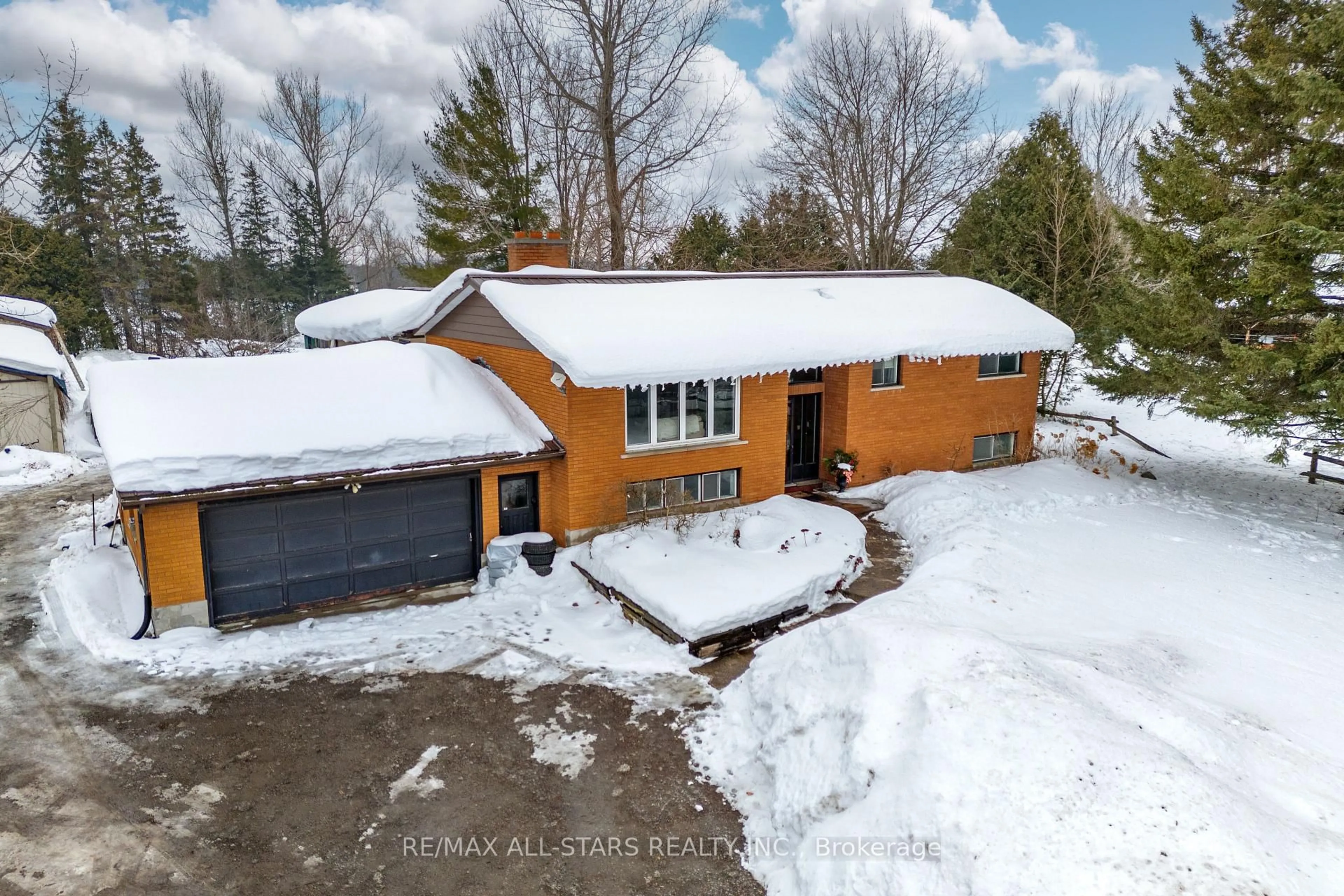 A pic from outside/outdoor area/front of a property/back of a property/a pic from drone, street for 68 Black School Rd, Kawartha Lakes Ontario K0M 2T0