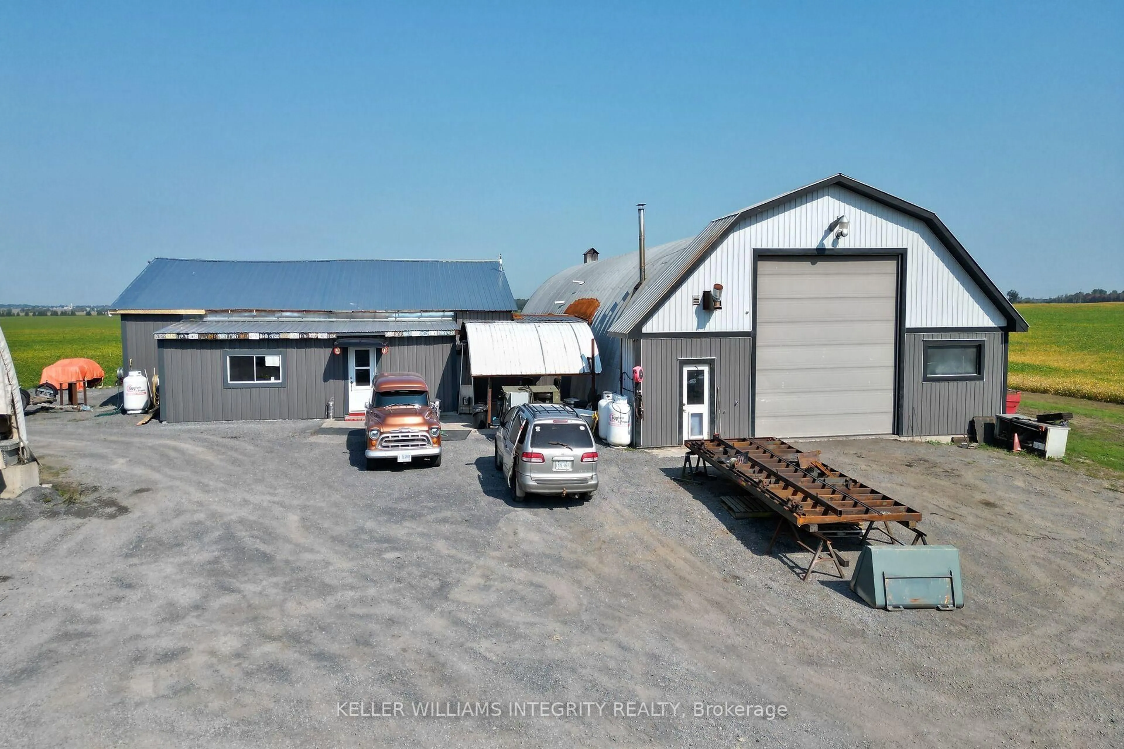 A pic from outside/outdoor area/front of a property/back of a property/a pic from drone, building for 13109 COUNTY ROAD 3 Rd, North Dundas Ontario K0C 2K0