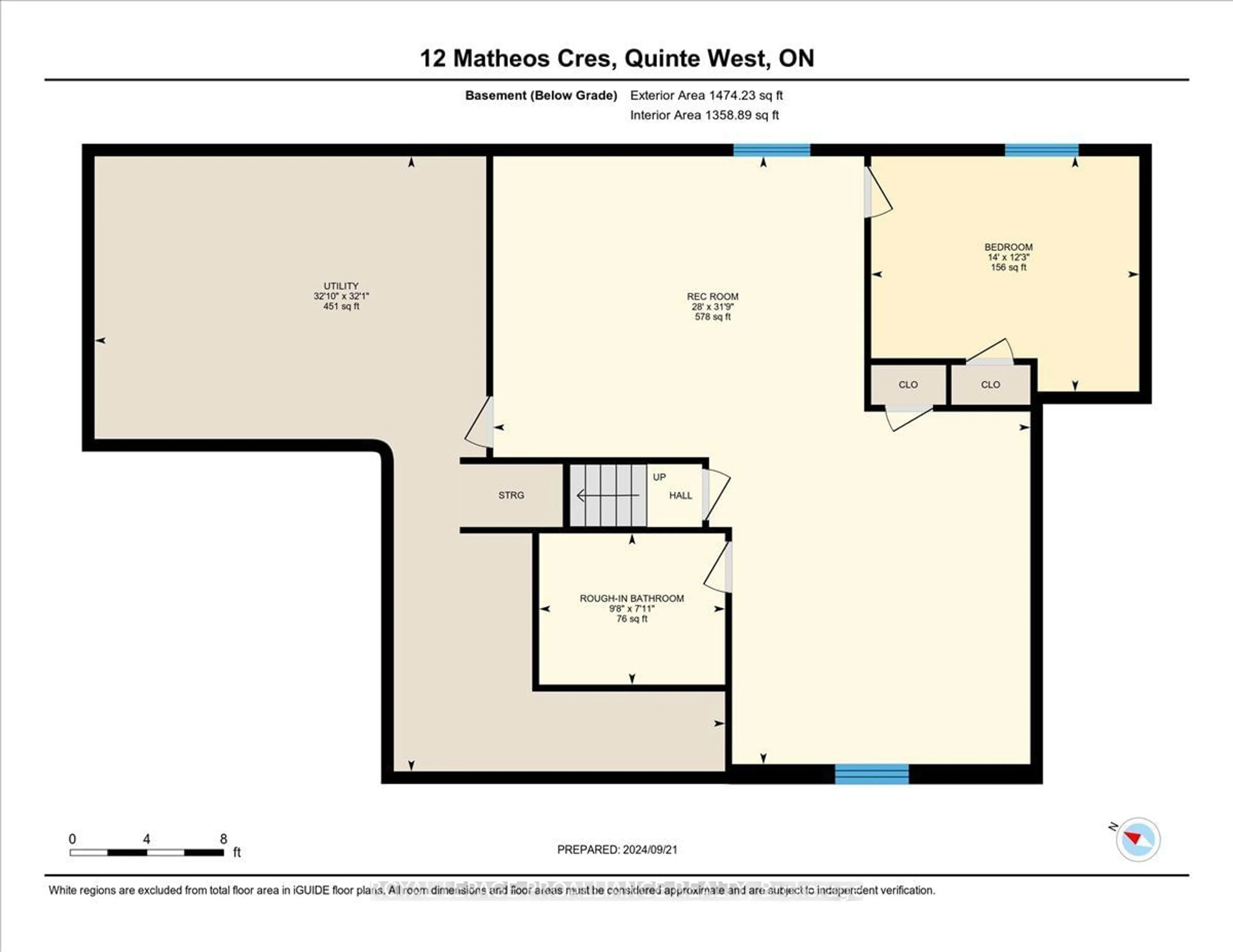 Floor plan for 12 Matheos Cres, Quinte West Ontario K8V 0L2