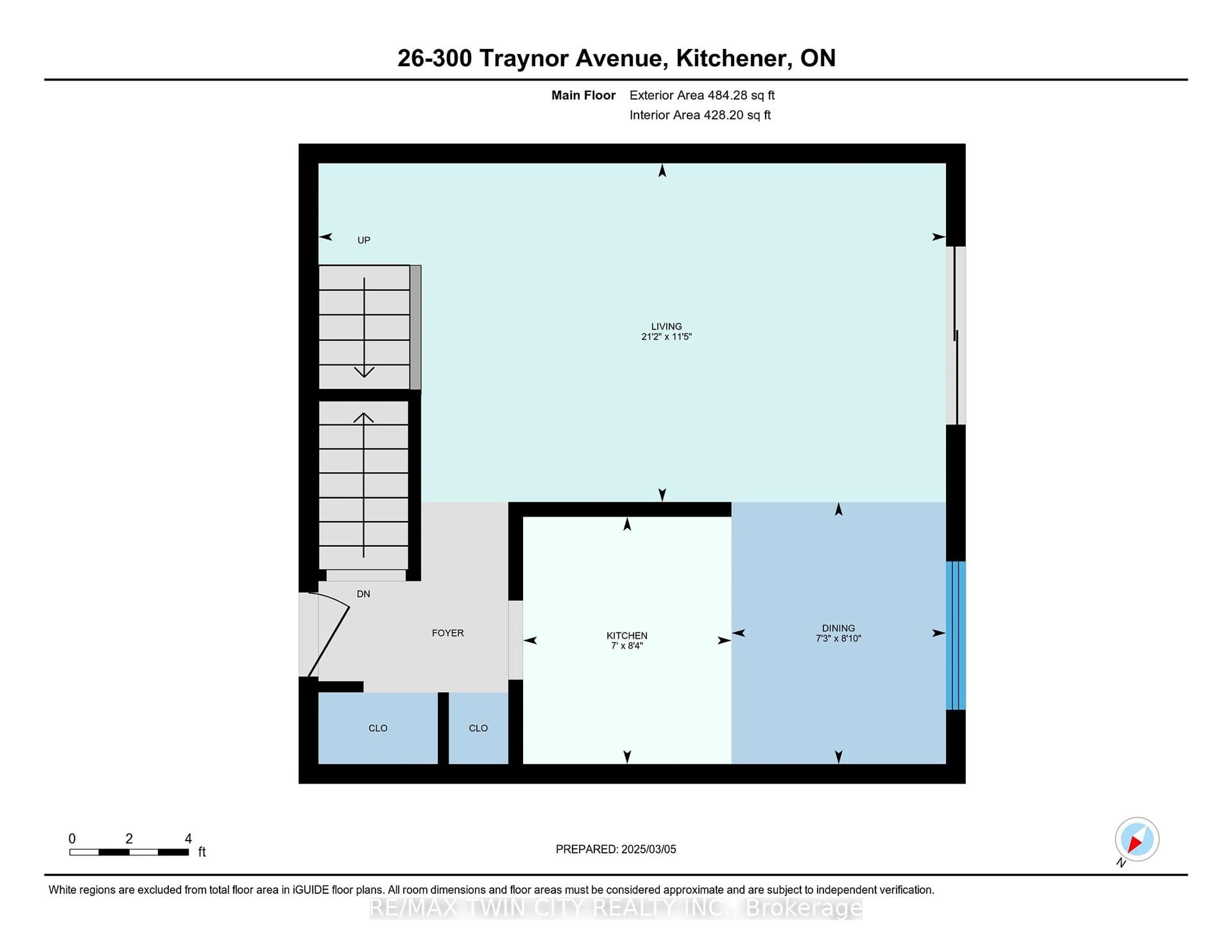 Floor plan for 300 Traynor Ave #26, Kitchener Ontario N2C 2J1