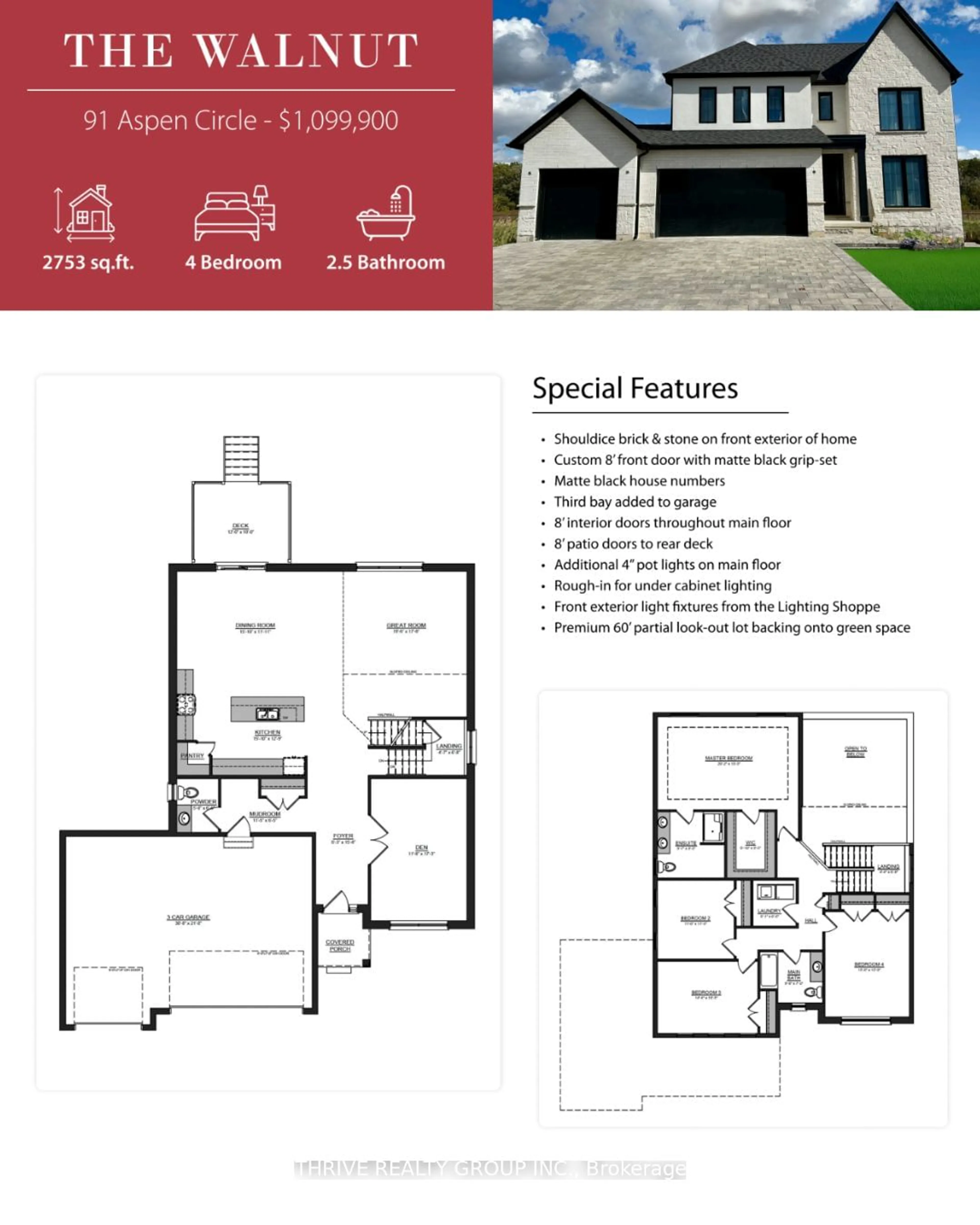 Floor plan for 91 Aspen Circ, Thames Centre Ontario N0M 2P0