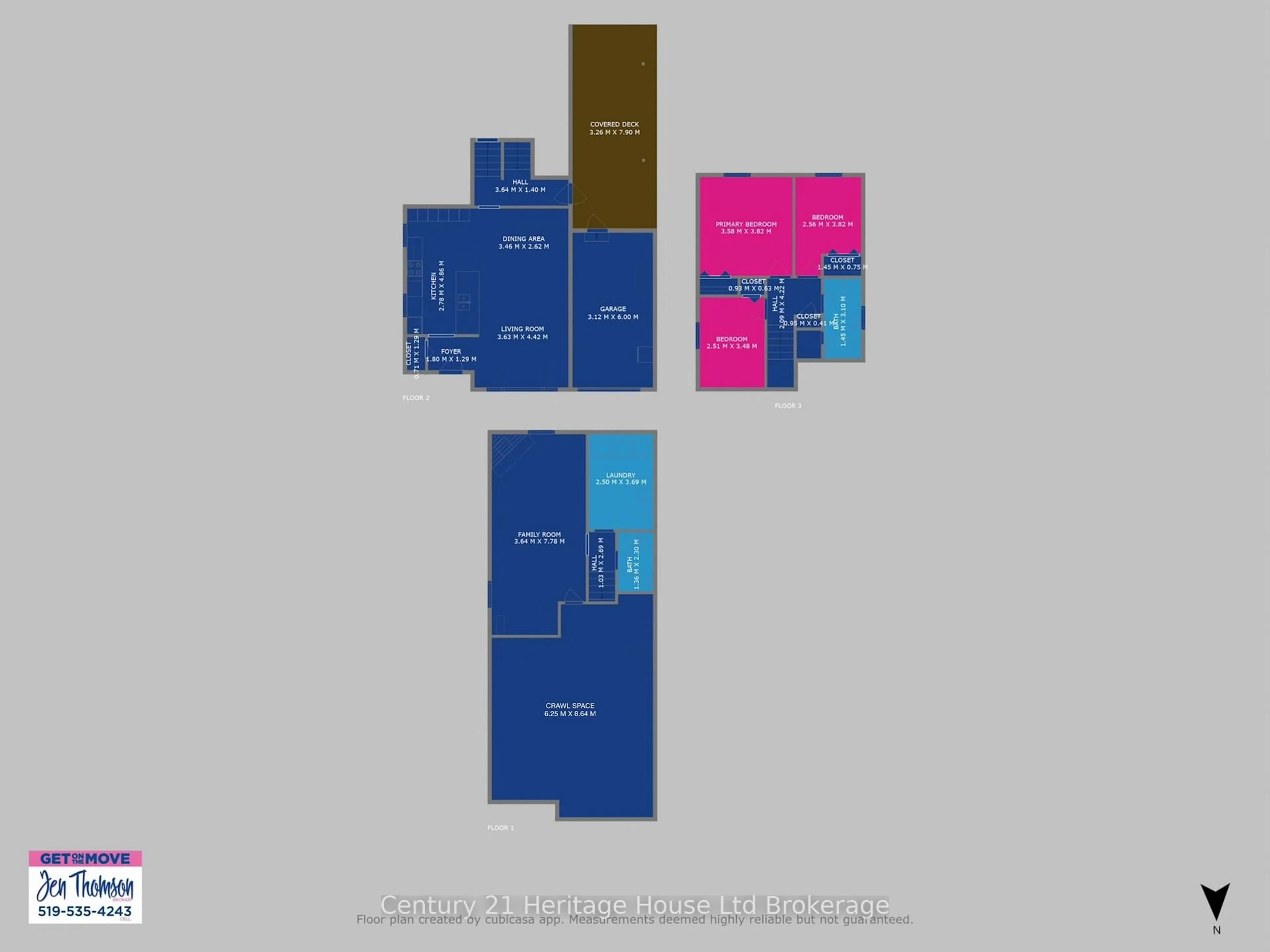Floor plan for 72 Magnolia Dr, Brant Ontario N3L 3L3
