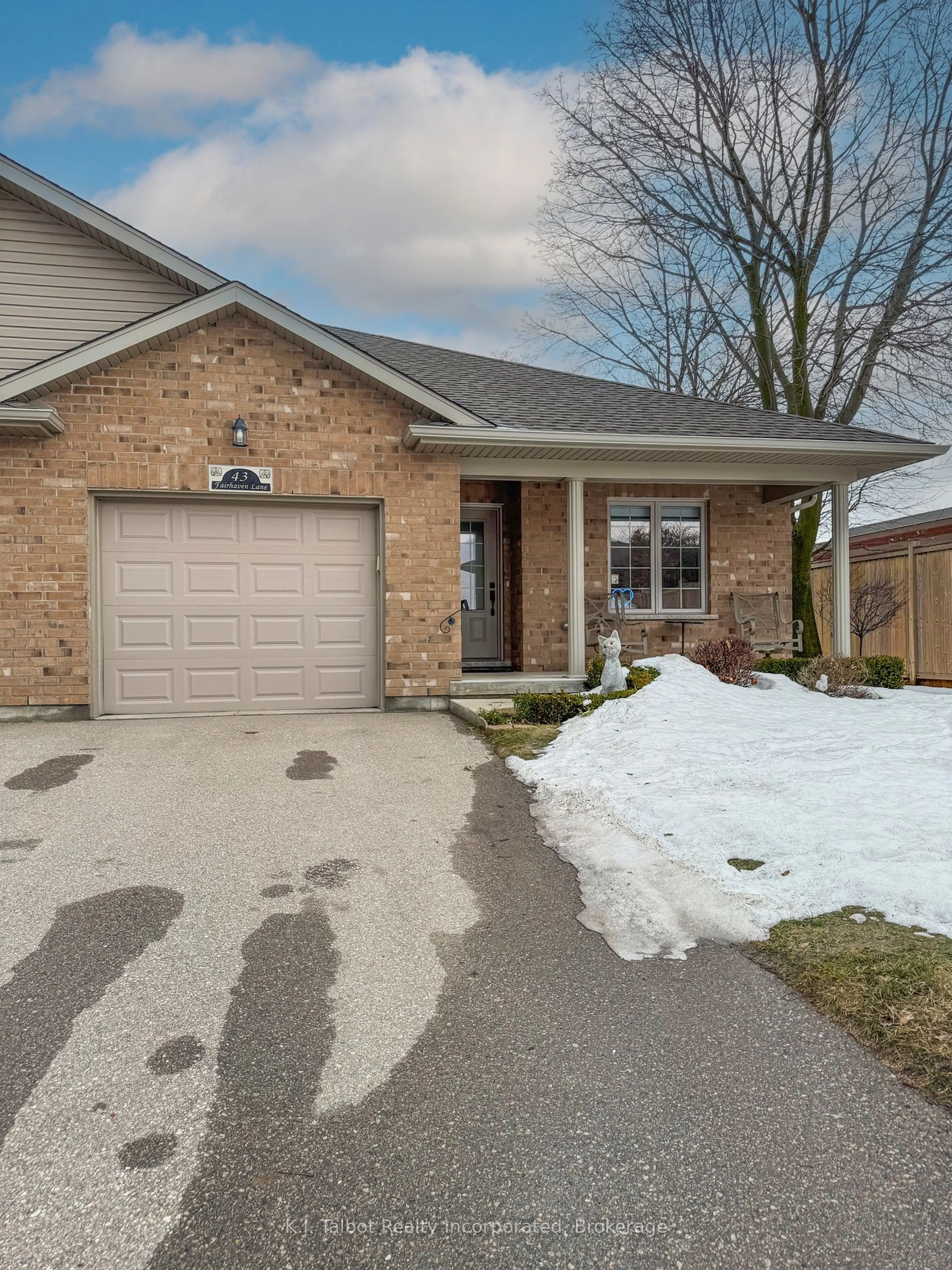 Home with brick exterior material, street for 43 Fairhaven Lane #28, Goderich Ontario N7A 0A5