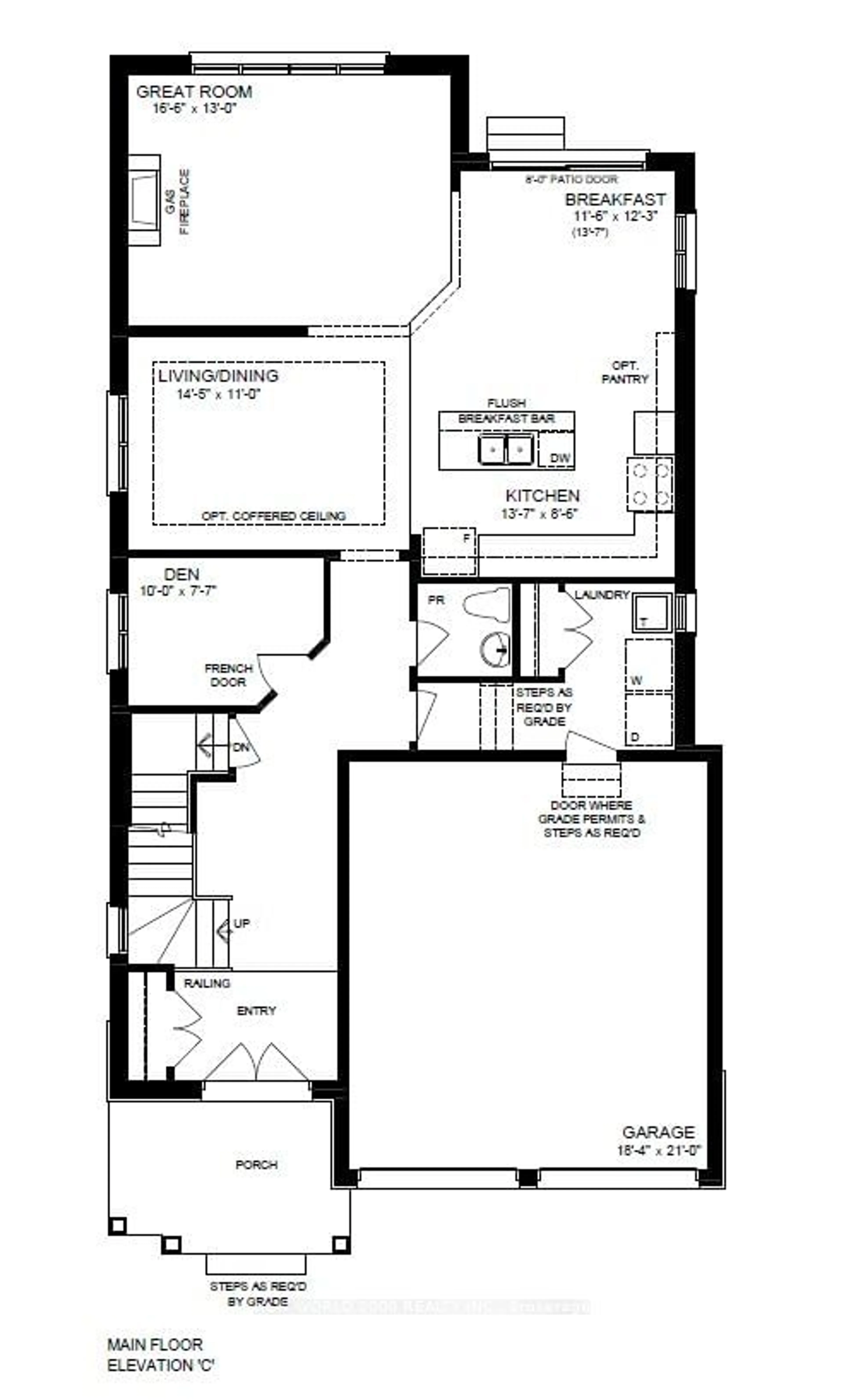 Floor plan for 500 Trevor St, Cobourg Ontario K9A 4J5