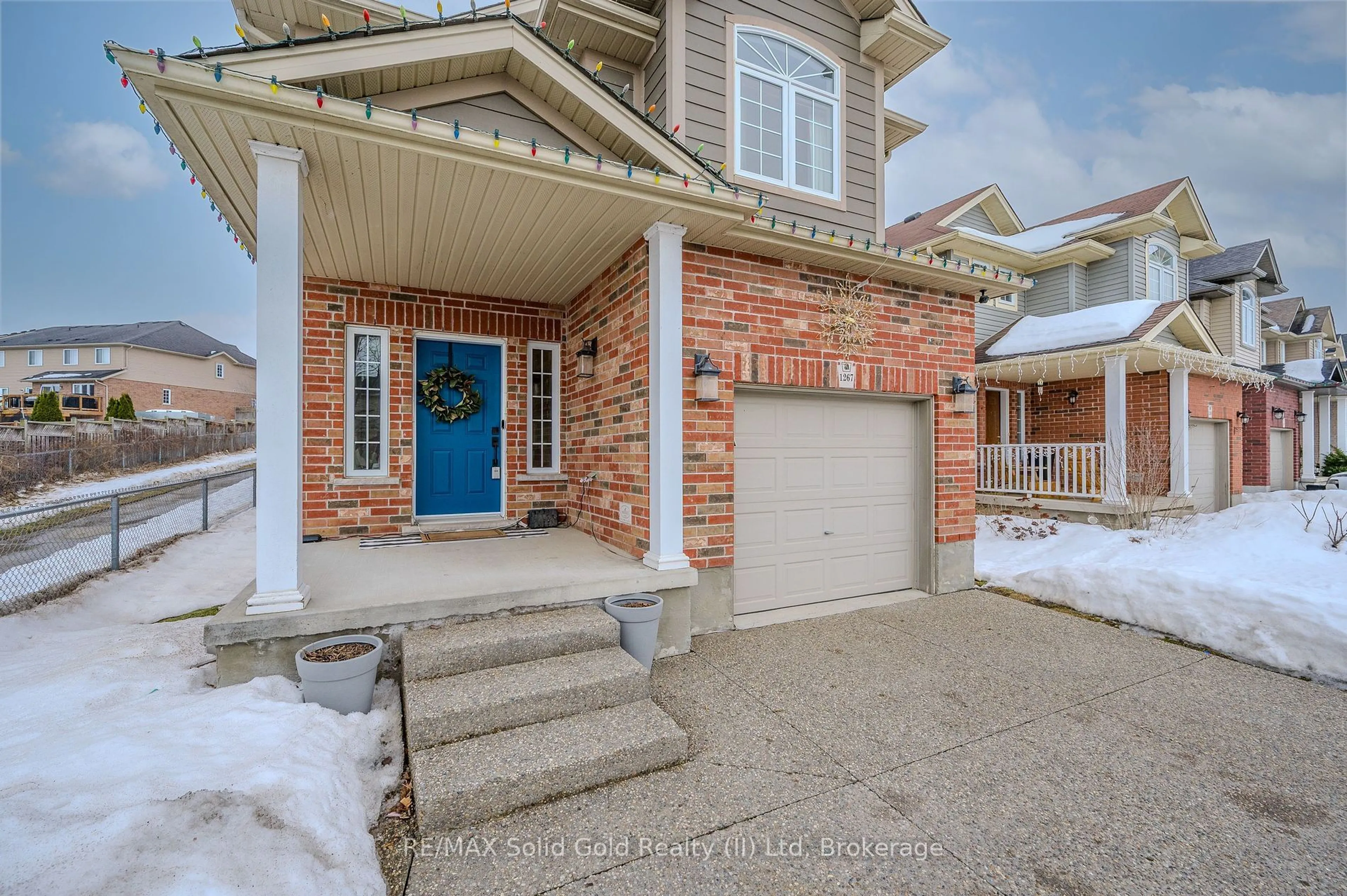 Home with brick exterior material, street for 1267 Old Zeller Dr, Kitchener Ontario N2A 0A2