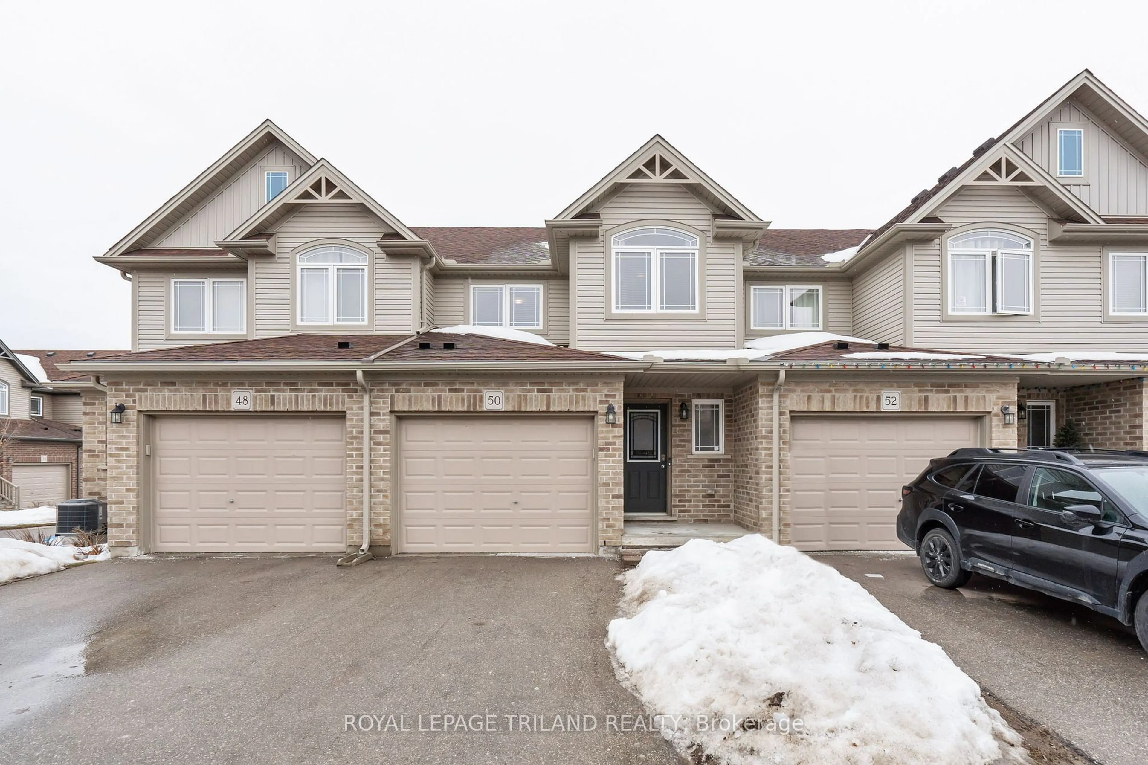 A pic from outside/outdoor area/front of a property/back of a property/a pic from drone, street for 1220 Riverbend Rd #50, London South Ontario N6K 0G5