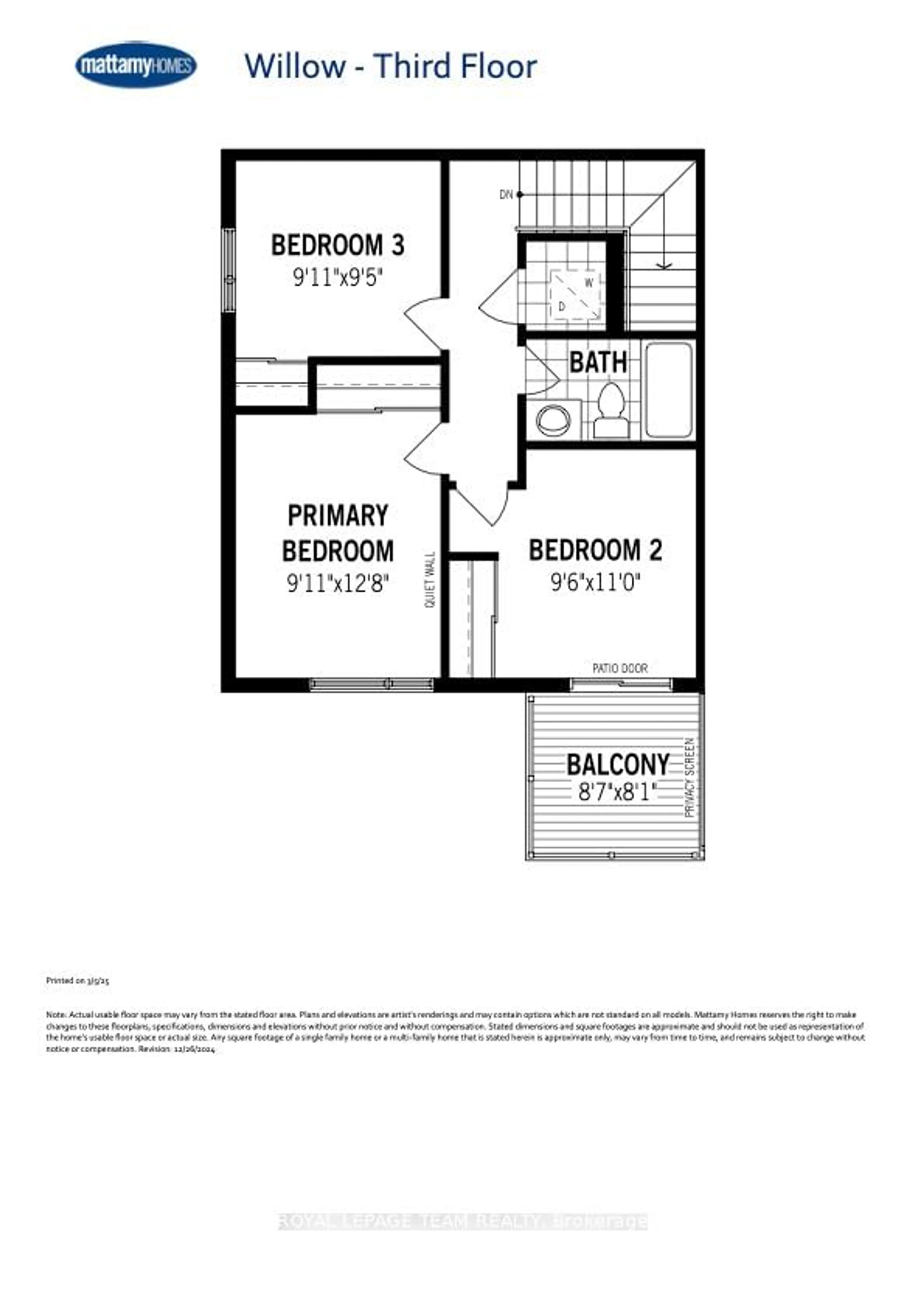 Floor plan for 577 Celestine Private, Barrhaven Ontario K2J 4H7