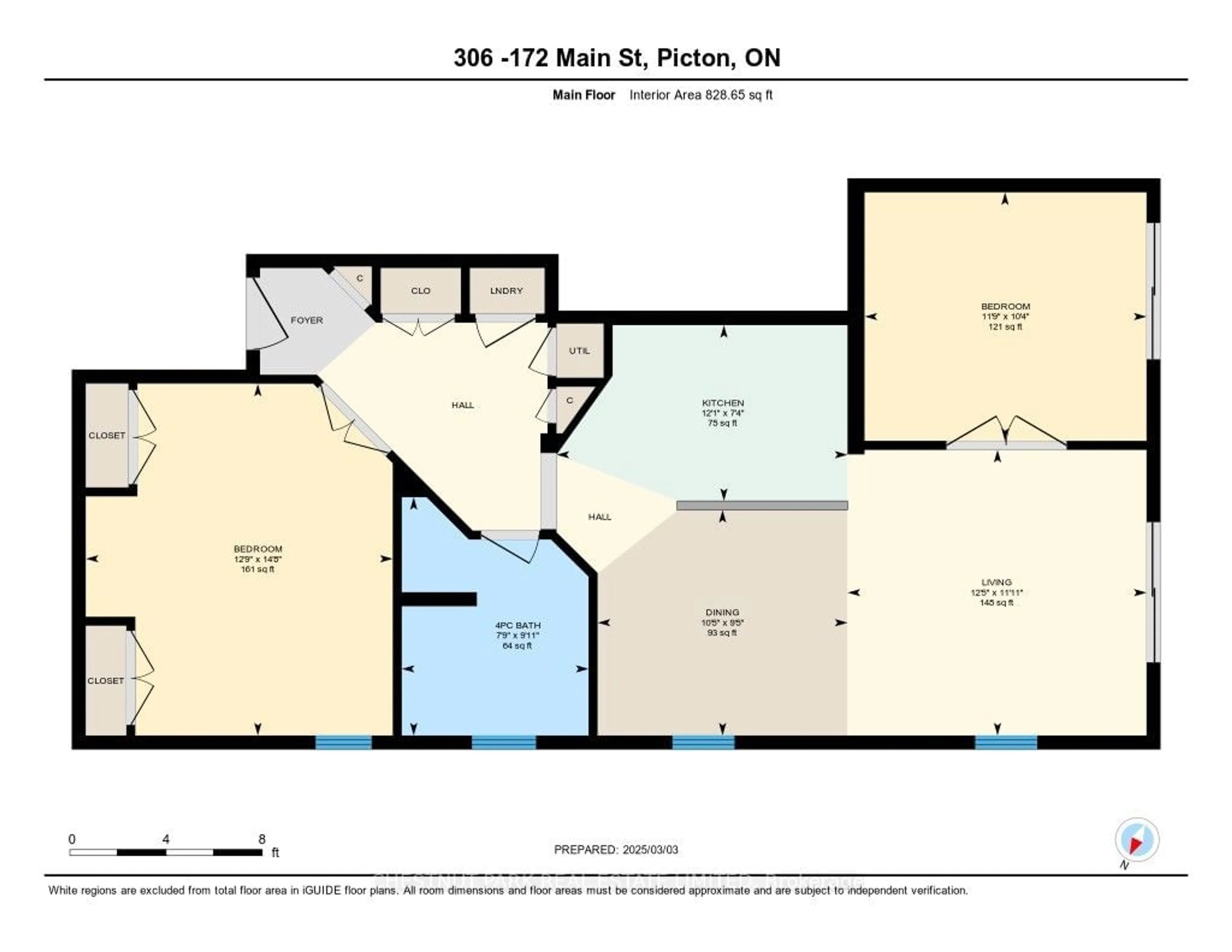 Floor plan for 172 Main St #306, Prince Edward County Ontario K0K 2T0