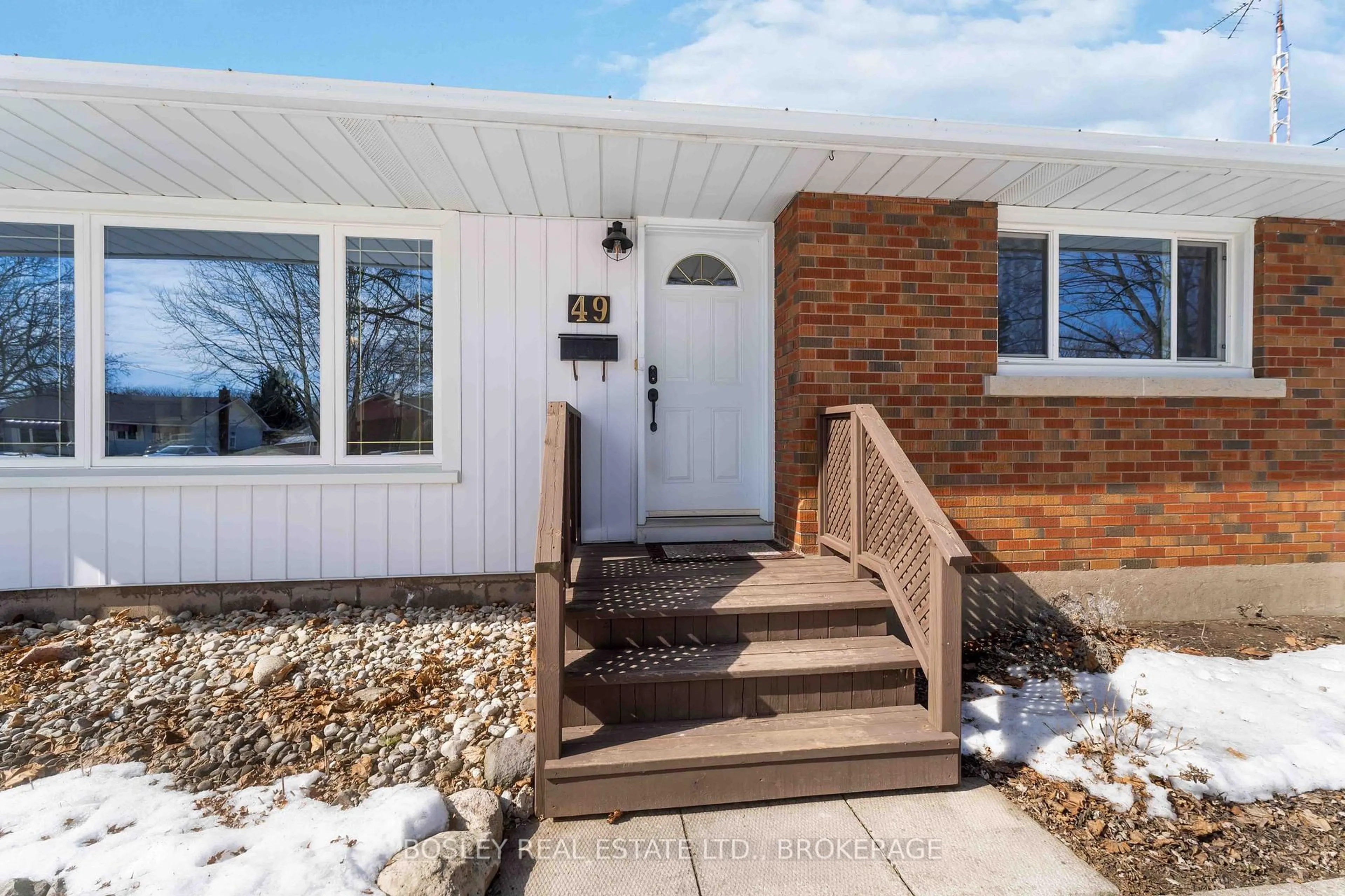 Home with brick exterior material, street for 49 Aquadale Dr, St. Catharines Ontario L2N 3R9