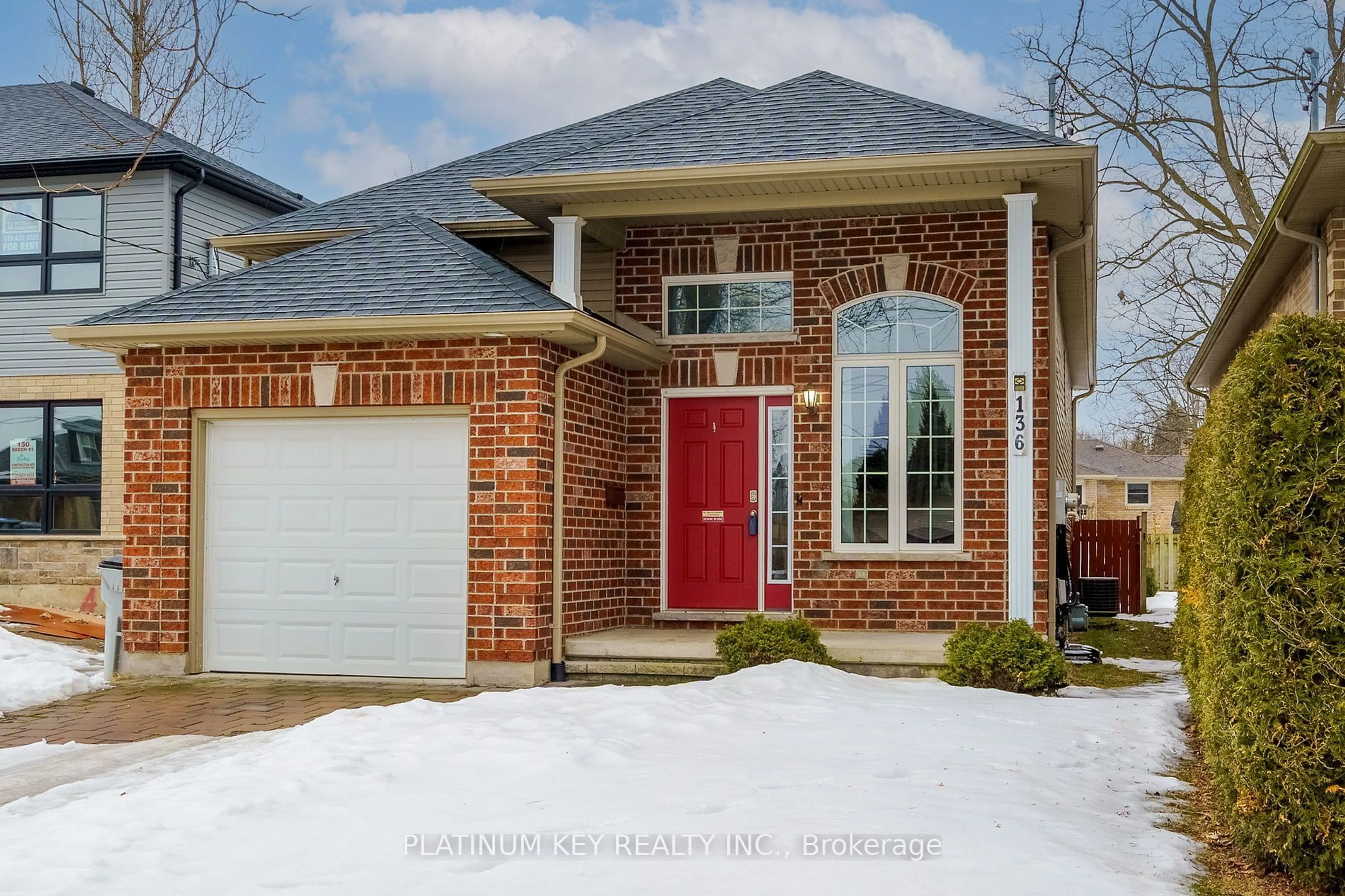 Home with brick exterior material, street for 136 Beech St, Strathroy-Caradoc Ontario N7G 1K8