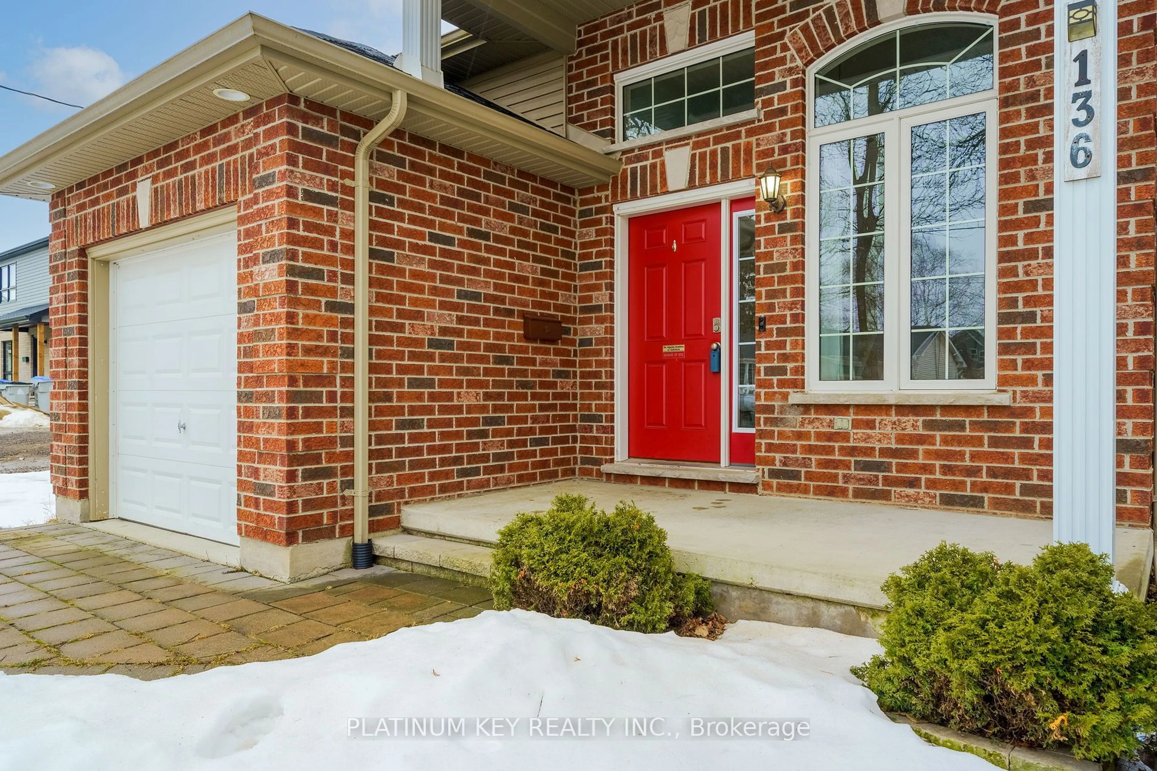 Home with brick exterior material, street for 136 Beech St, Strathroy-Caradoc Ontario N7G 1K8