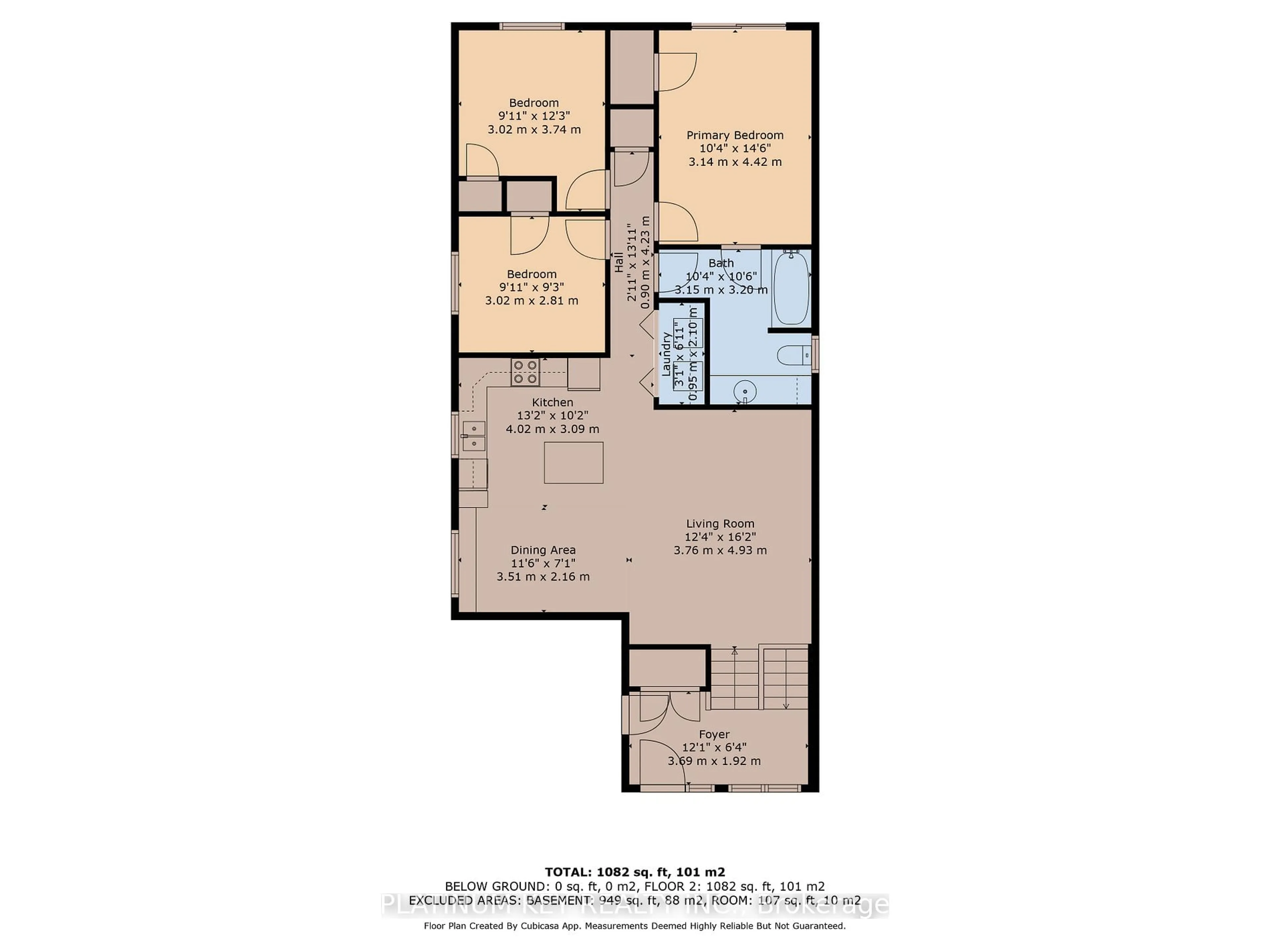 Floor plan for 136 Beech St, Strathroy-Caradoc Ontario N7G 1K8