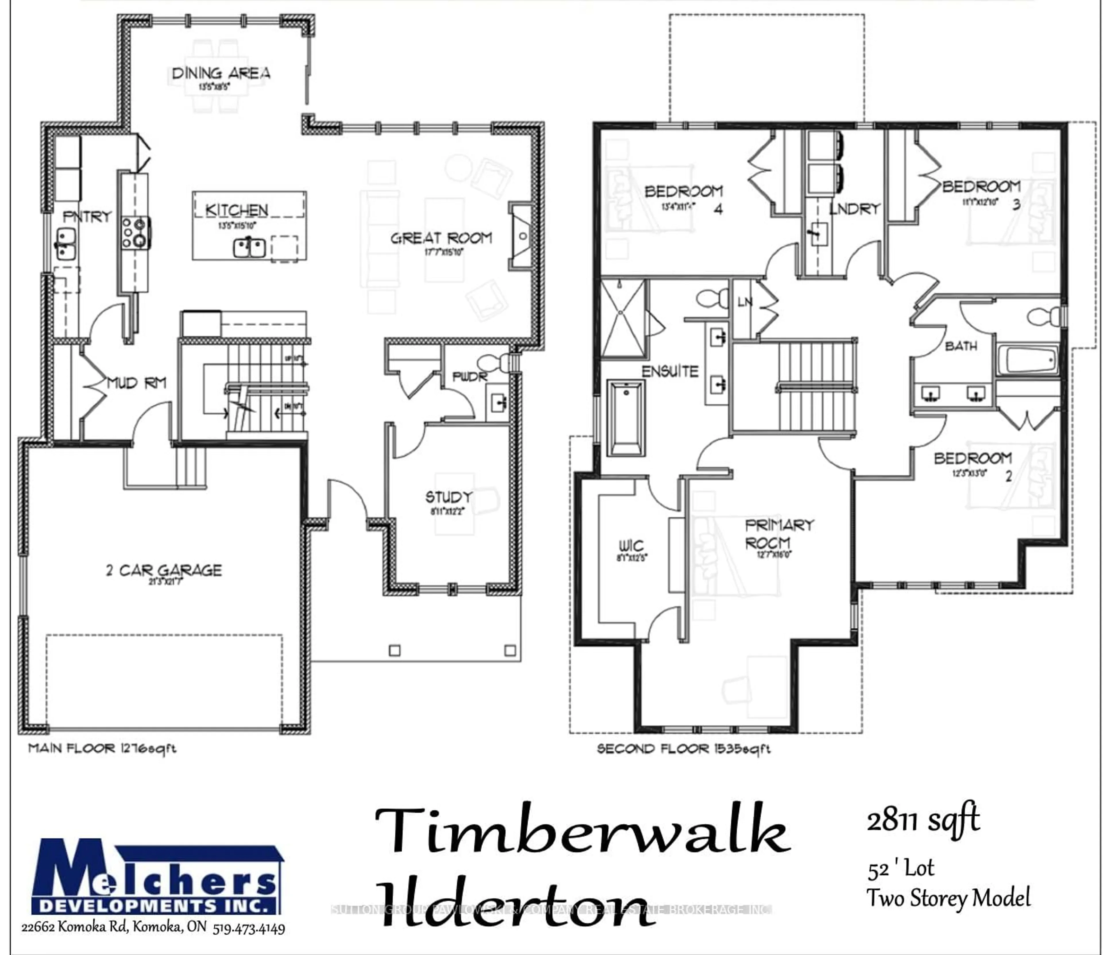 Floor plan for 123 TIMBERWALK Tr #LOT # 41, Middlesex Centre Ontario N0M 2A0