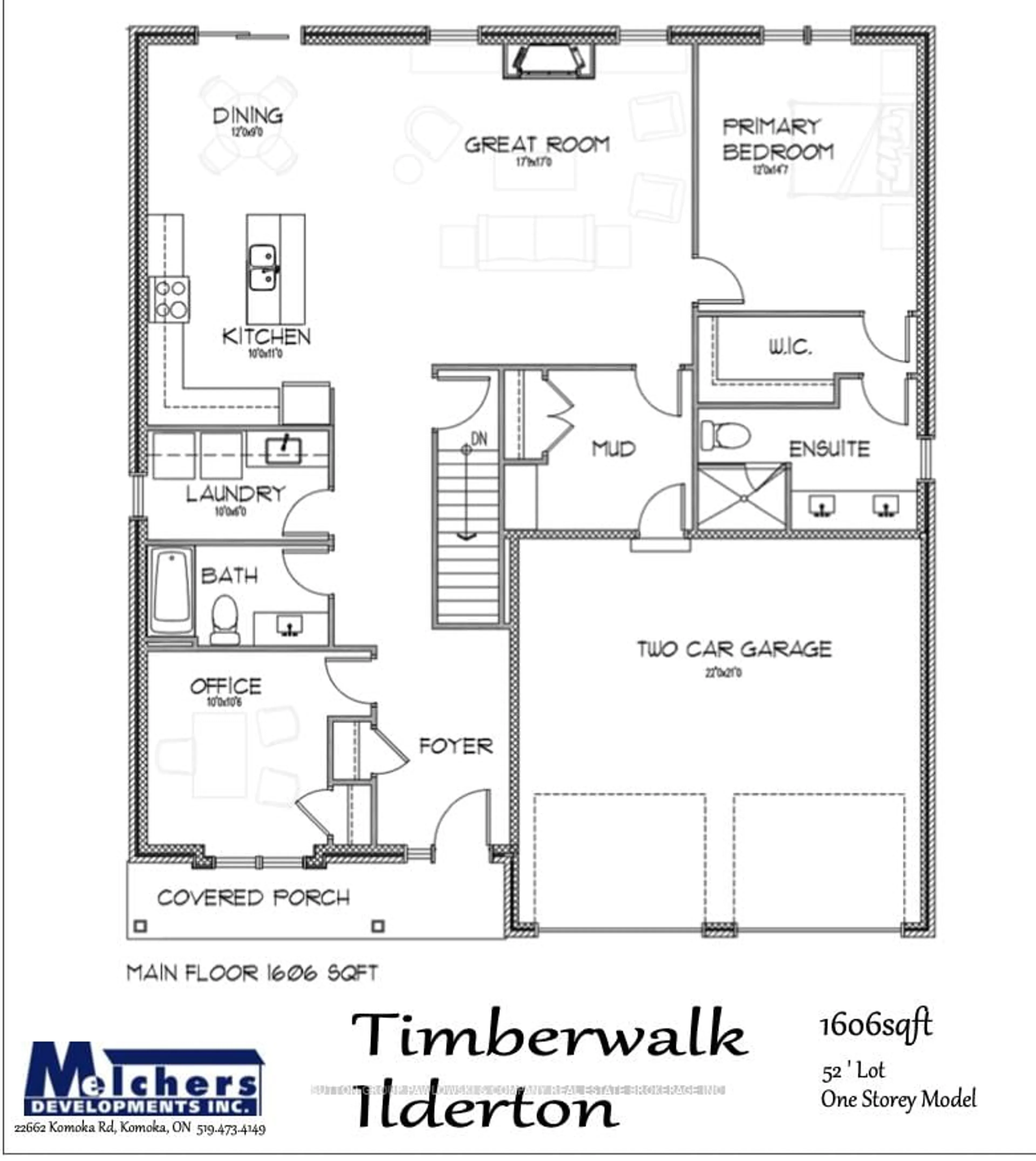 Floor plan for 194 TIMBERWALK Tr #LOT #17, Middlesex Centre Ontario N0M 2A0