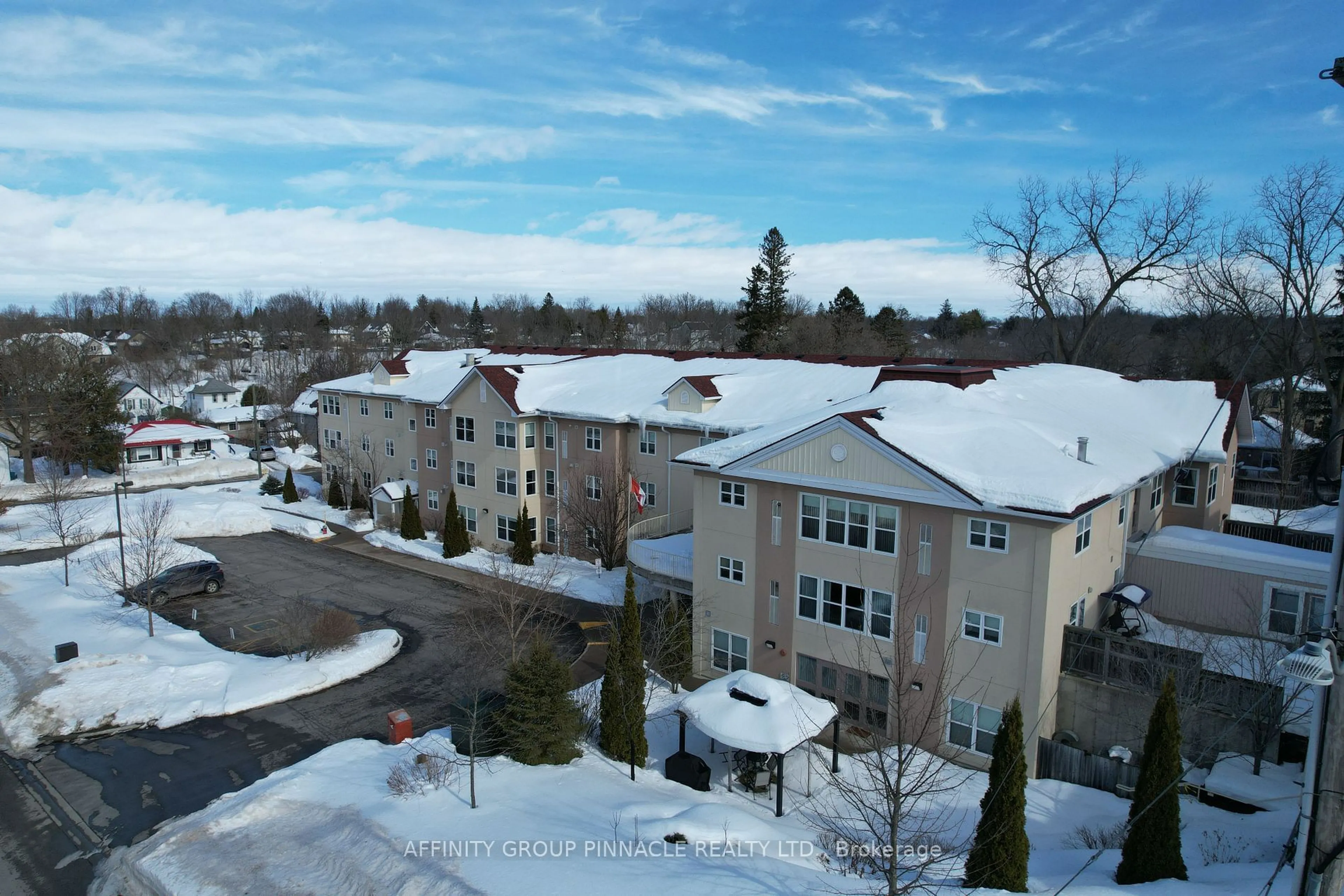 A pic from outside/outdoor area/front of a property/back of a property/a pic from drone, city buildings view from balcony for 8 Huron St #211, Kawartha Lakes Ontario K9V 6K8