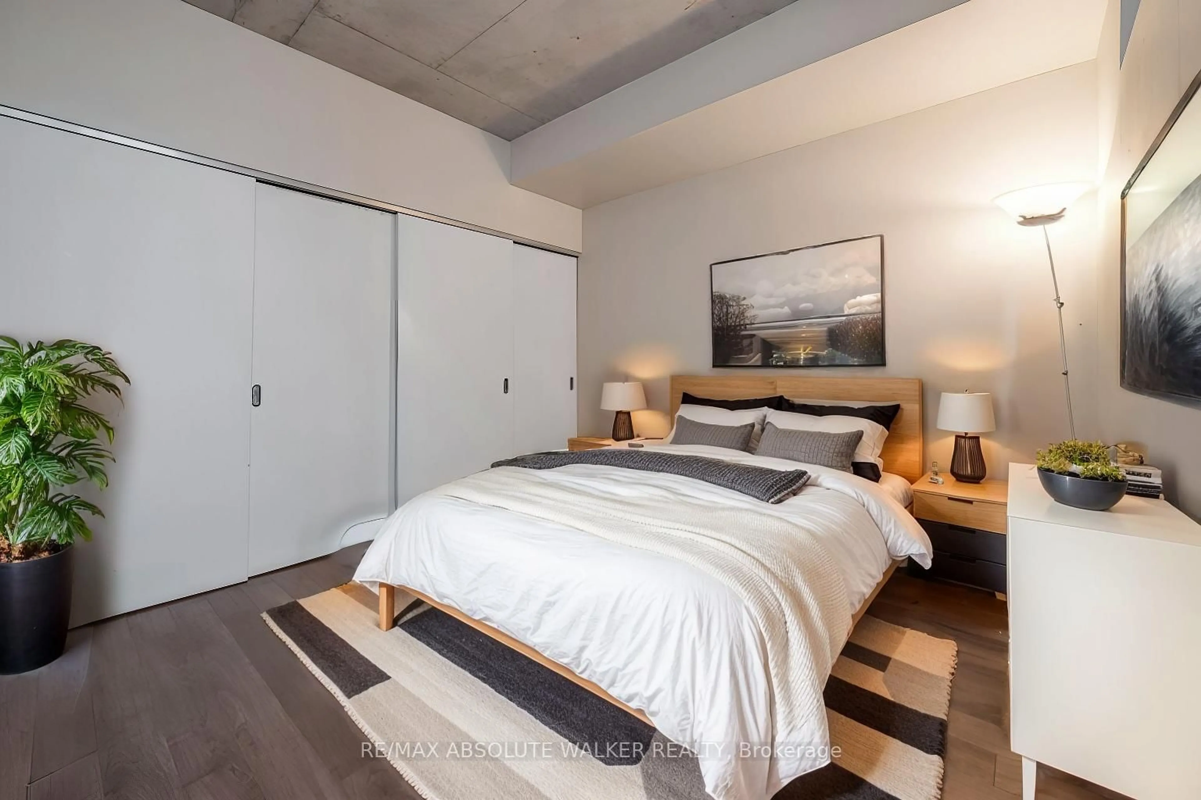 Bedroom with bed, unknown for 383 Cumberland St #607, Lower Town - Sandy Hill Ontario K1N 1J7