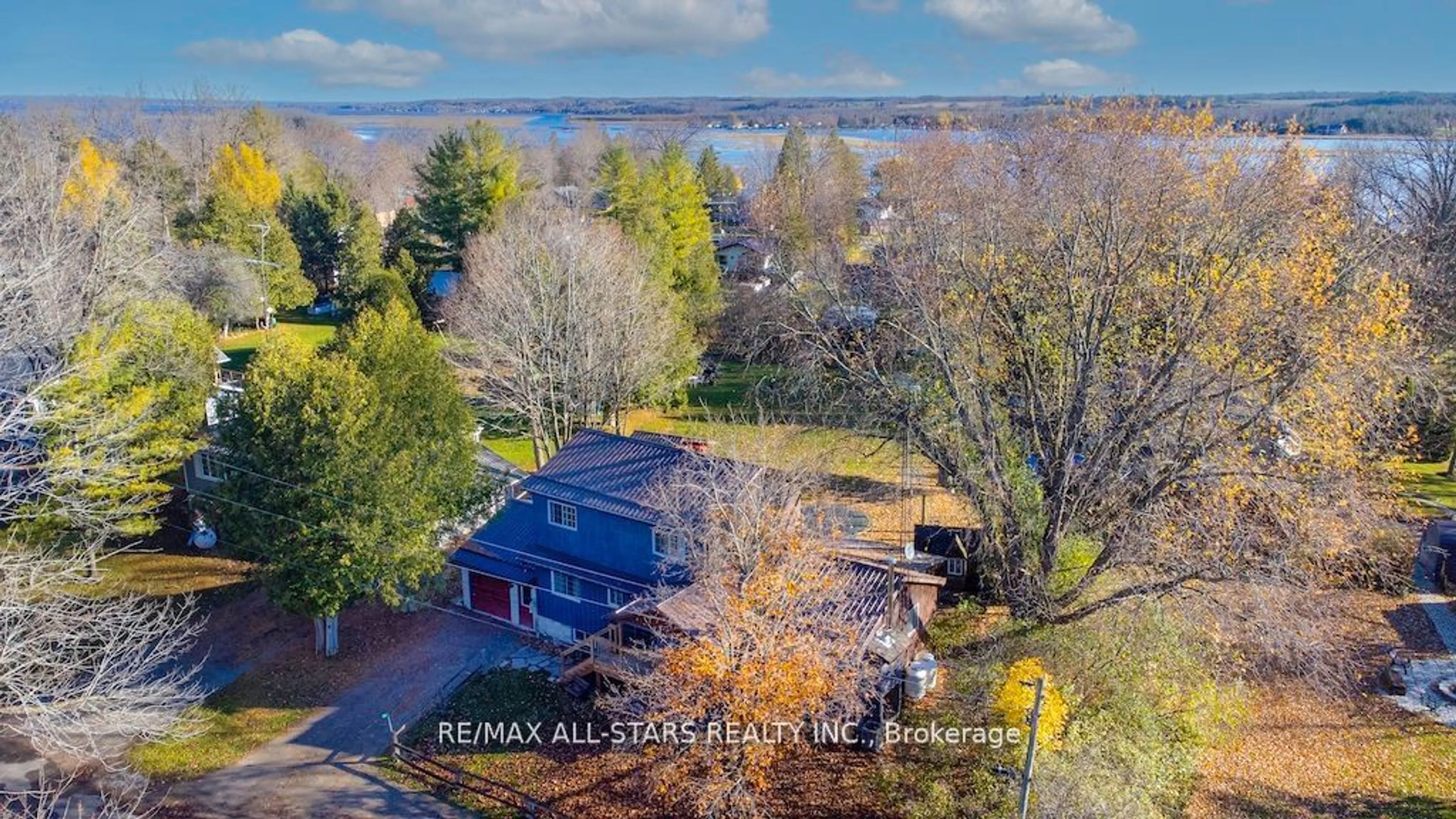 A pic from outside/outdoor area/front of a property/back of a property/a pic from drone, water/lake/river/ocean view for 20 McCreedie St, Kawartha Lakes Ontario K9V 4R1