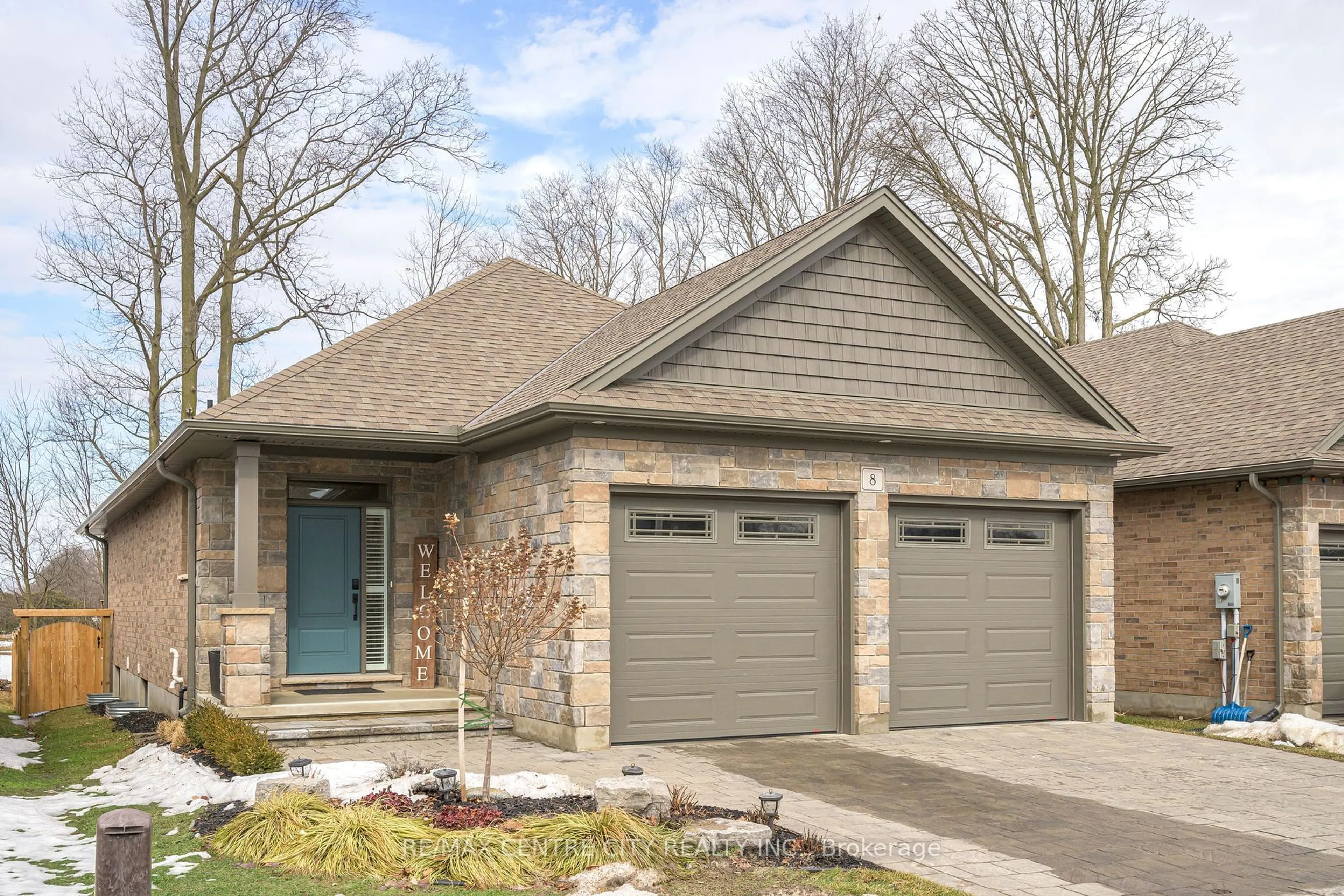 Home with brick exterior material, street for 159 Collins Way #8, Strathroy-Caradoc Ontario N7G 0G8