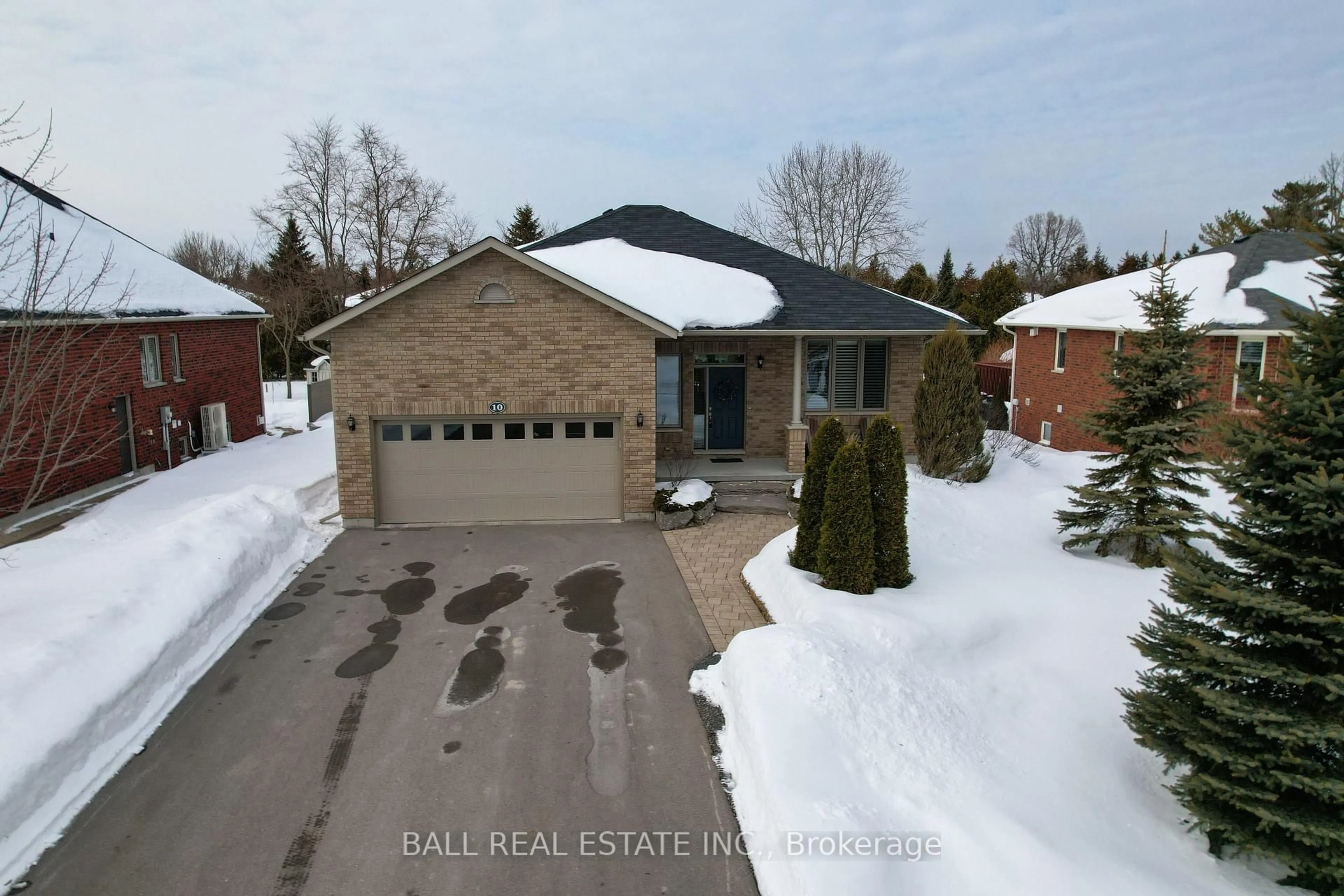 Home with brick exterior material, street for 10 Marina Dr, Kawartha Lakes Ontario K0M 1A0