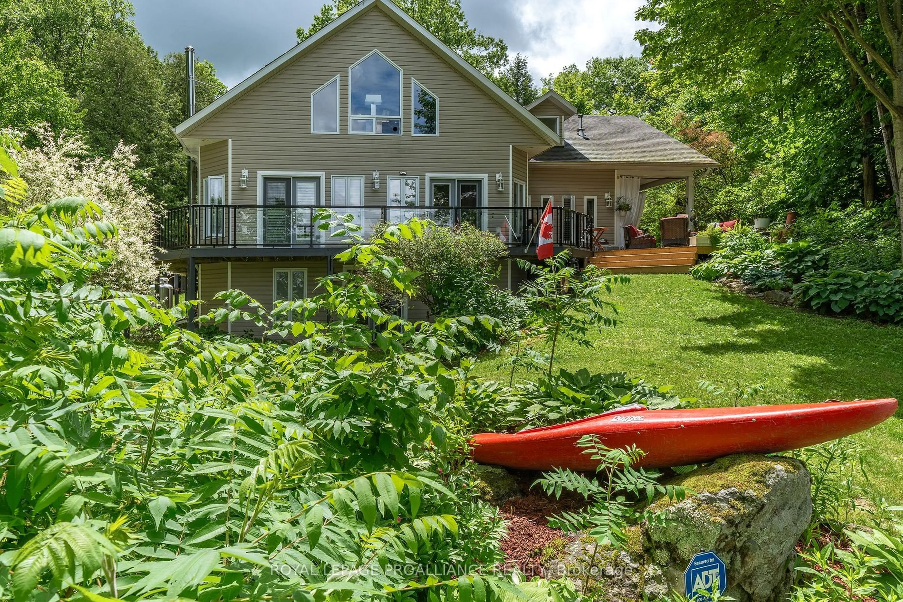 Patio, water/lake/river/ocean view for 17B Hughes Lane, Tweed Ontario K0K 3J0