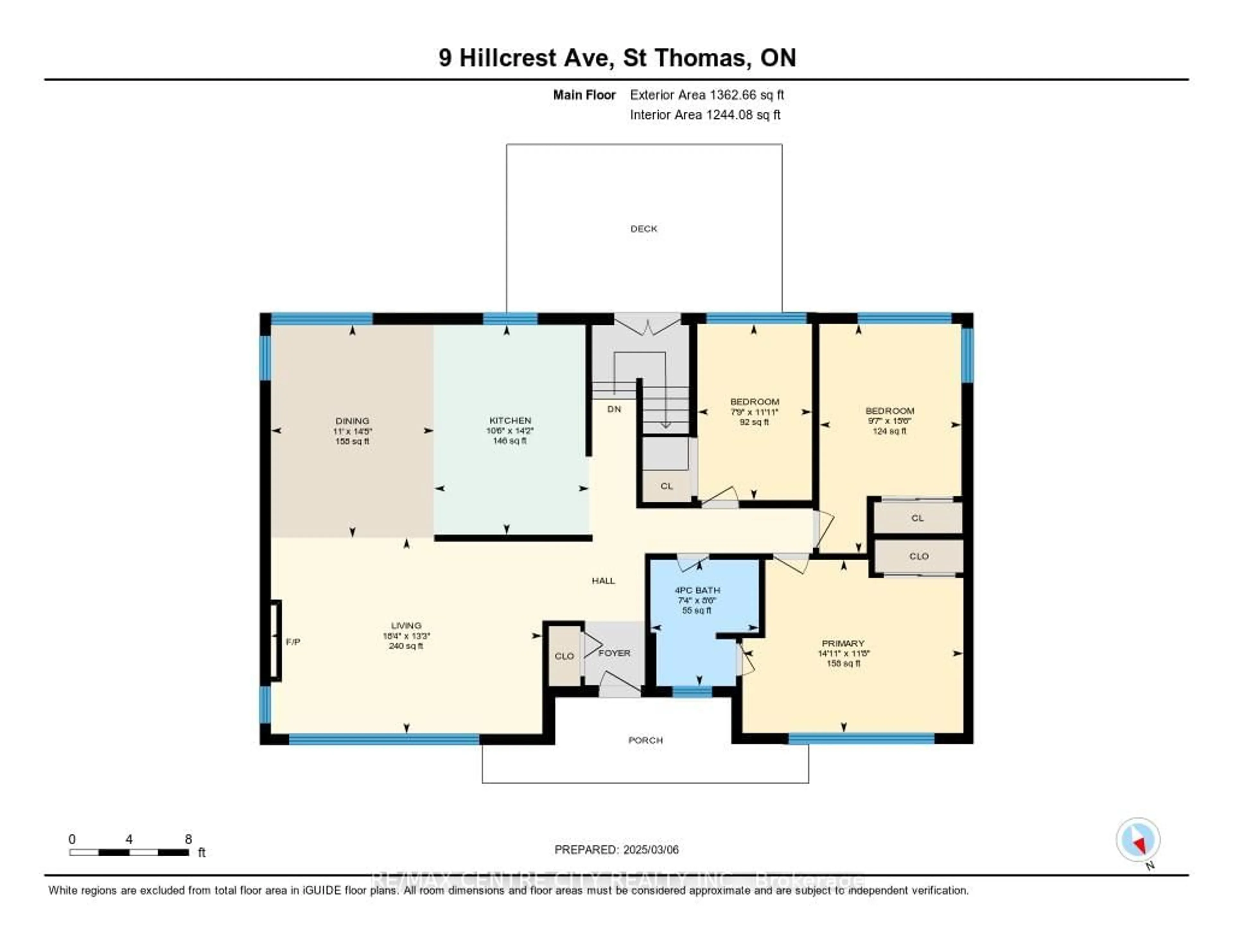 Floor plan for 9 Hillcrest Ave, Central Elgin Ontario N5P 2J7