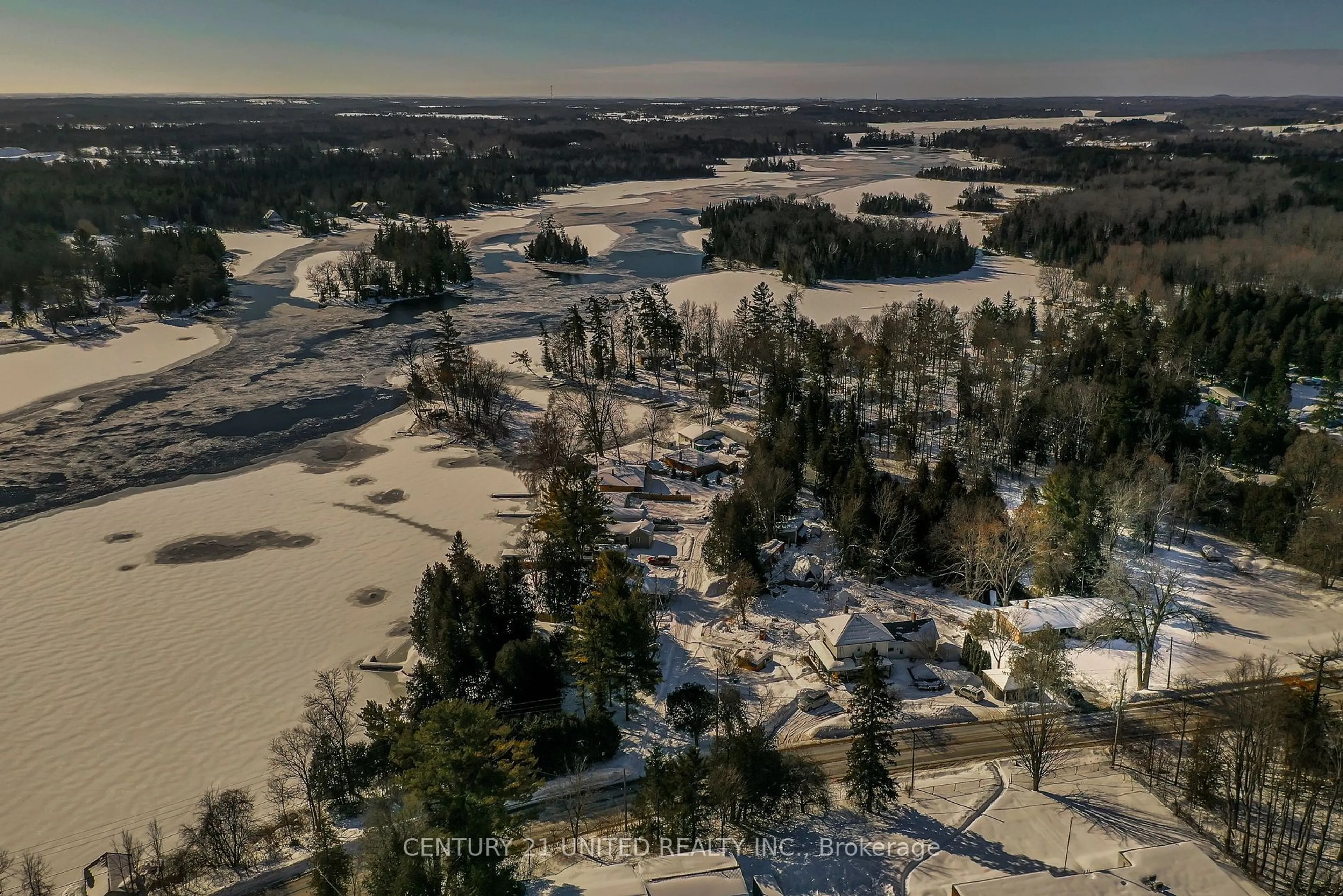 A pic from outside/outdoor area/front of a property/back of a property/a pic from drone, water/lake/river/ocean view for 2069 Young's Point Rd, Selwyn Ontario K0L 2H0