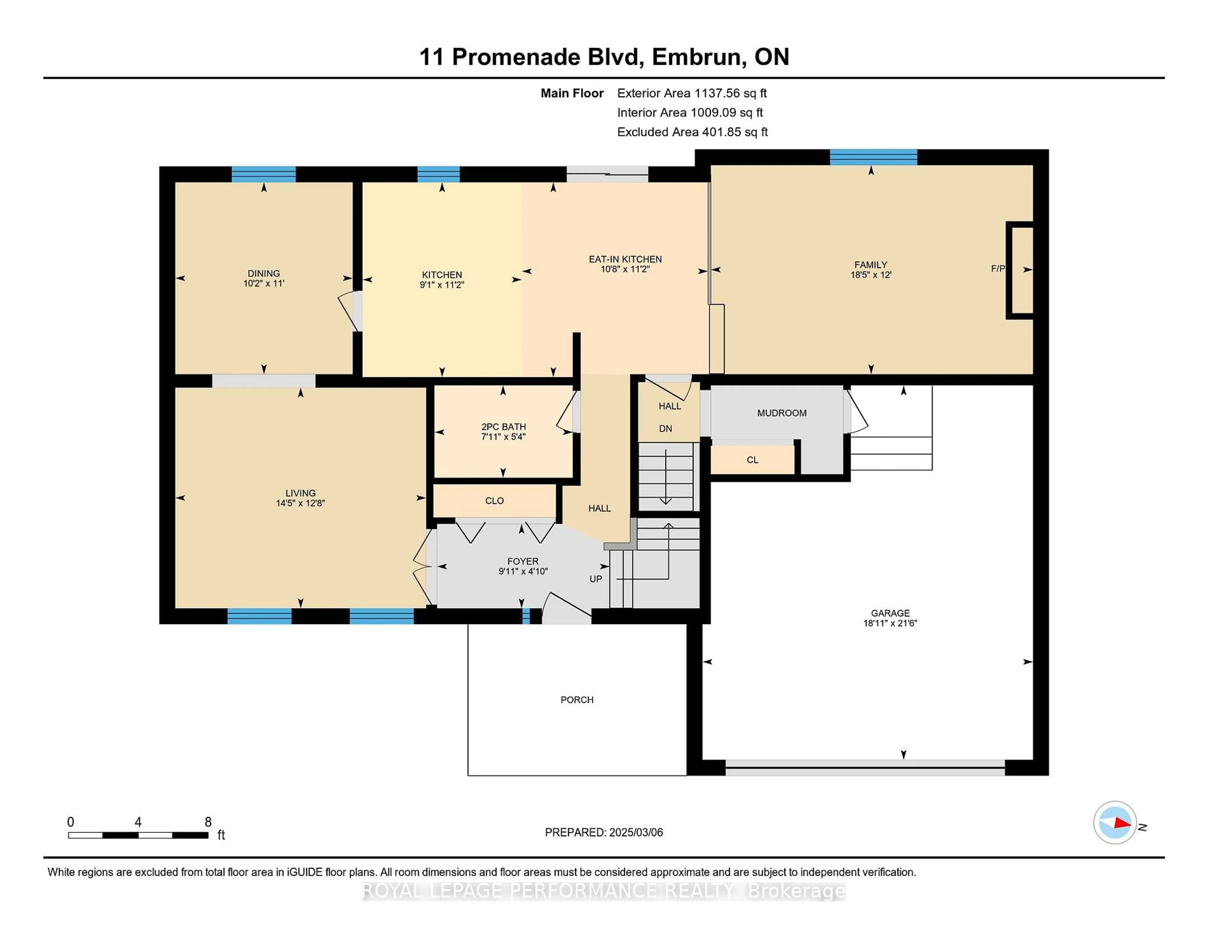 Floor plan for 11 PROMENADE Blvd, Russell Ontario K0A 1W1