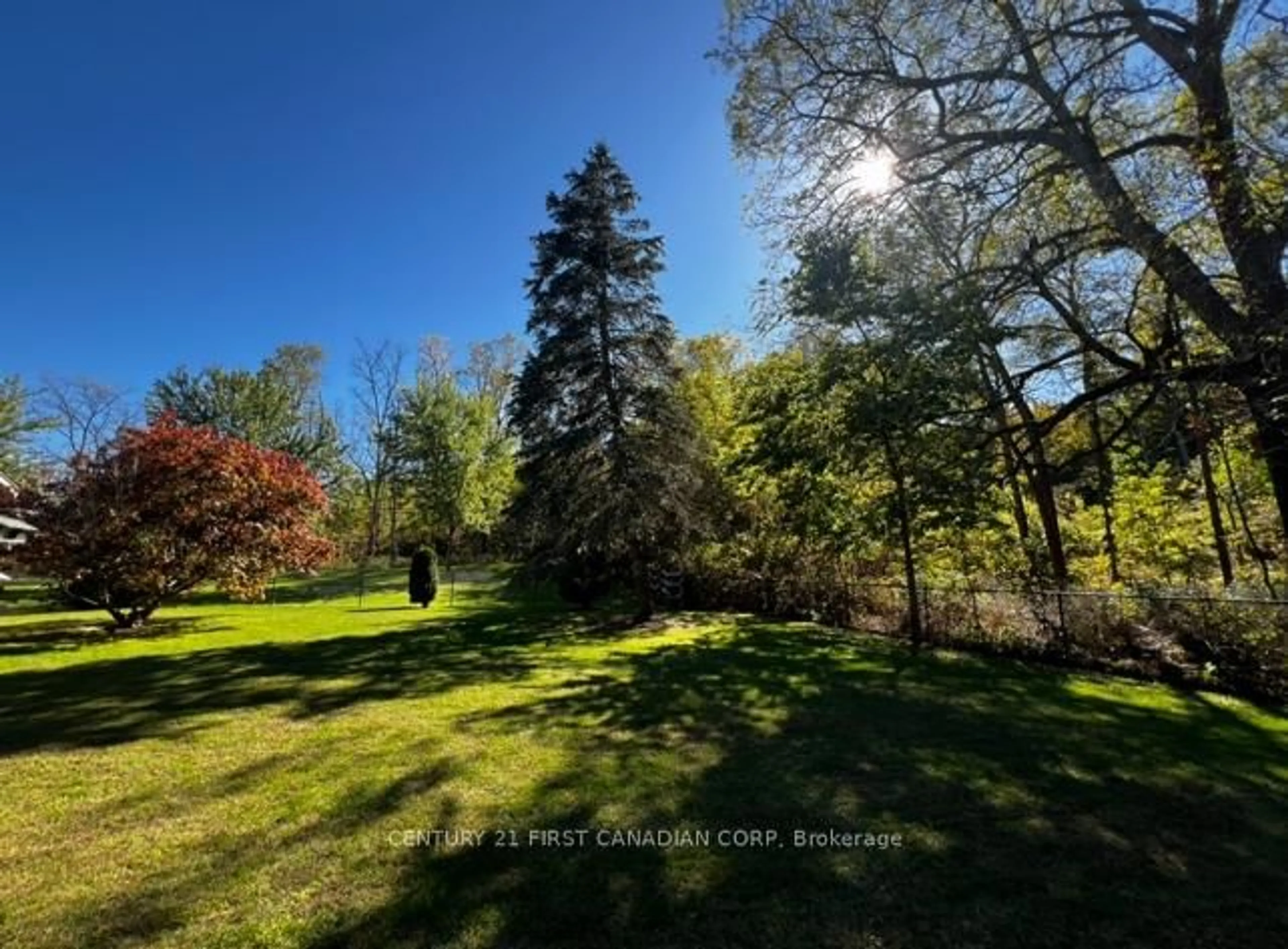 A pic from outside/outdoor area/front of a property/back of a property/a pic from drone, forest/trees view for 212 Timber Dr, London South Ontario N6K 4B6