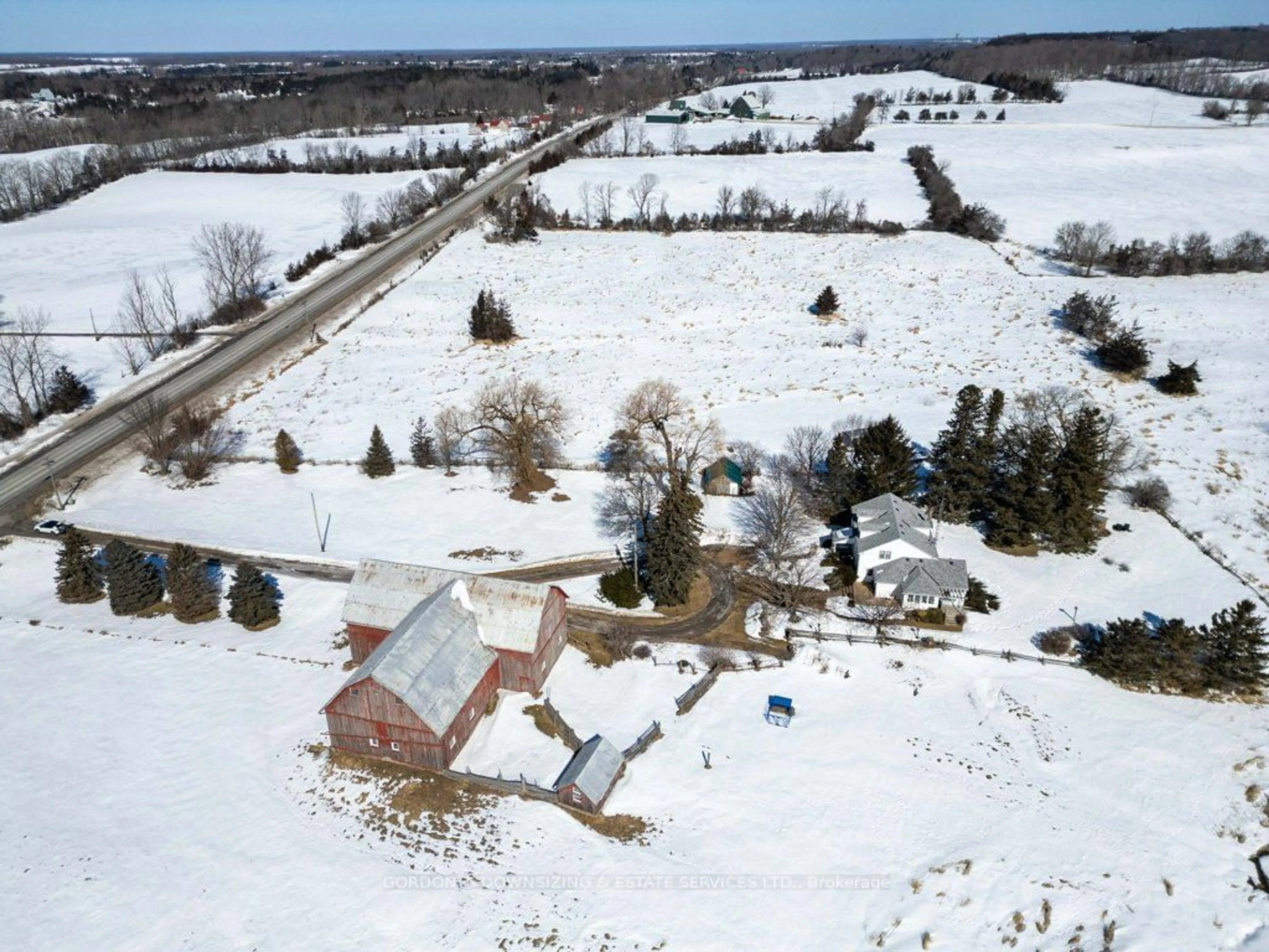 A pic from outside/outdoor area/front of a property/back of a property/a pic from drone, street for 661 County 10 Rd, Prince Edward County Ontario K0K 2T0