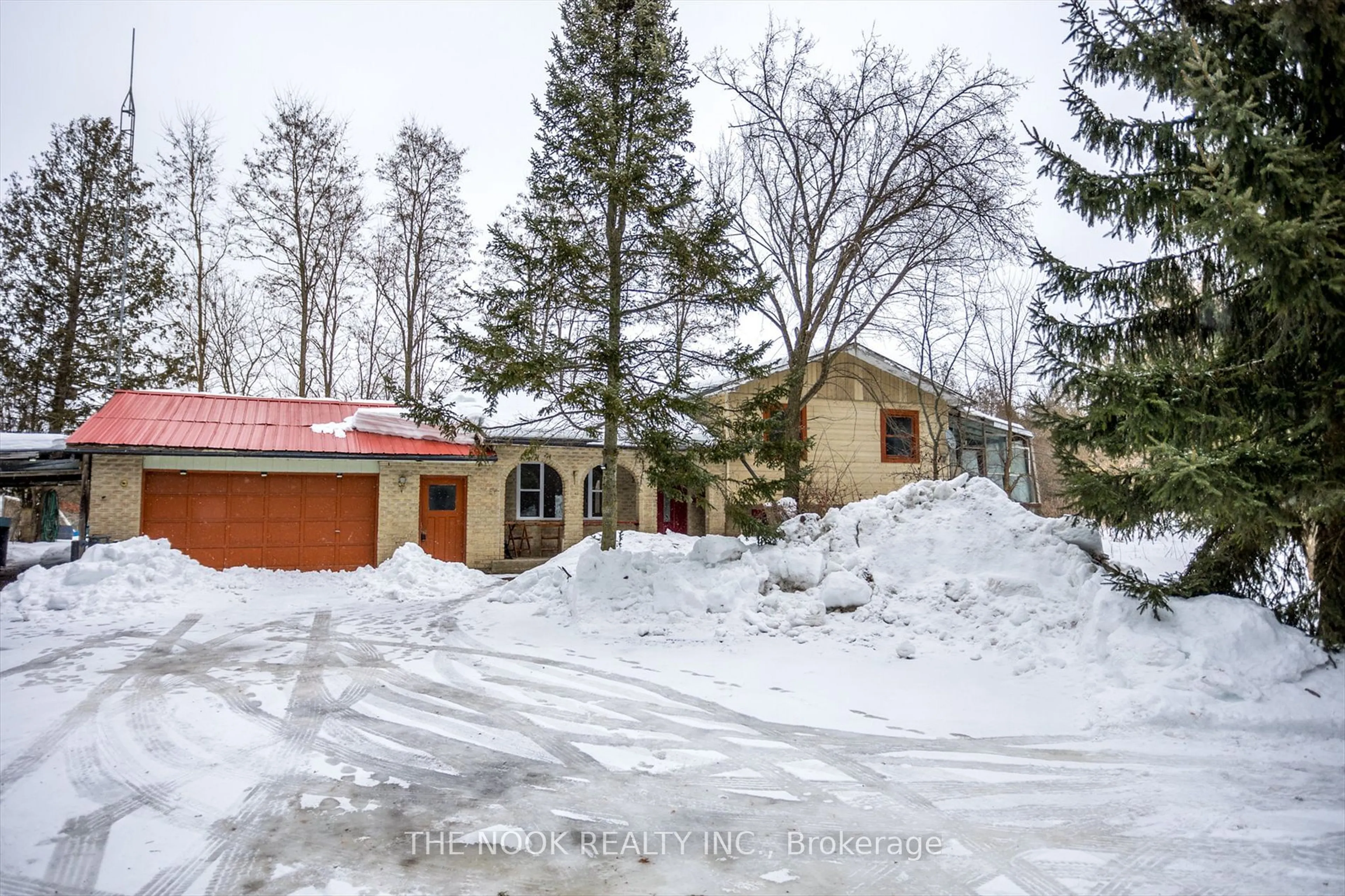 A pic from outside/outdoor area/front of a property/back of a property/a pic from drone, street for 110 Emily Park Rd, Kawartha Lakes Ontario K0L 2W0