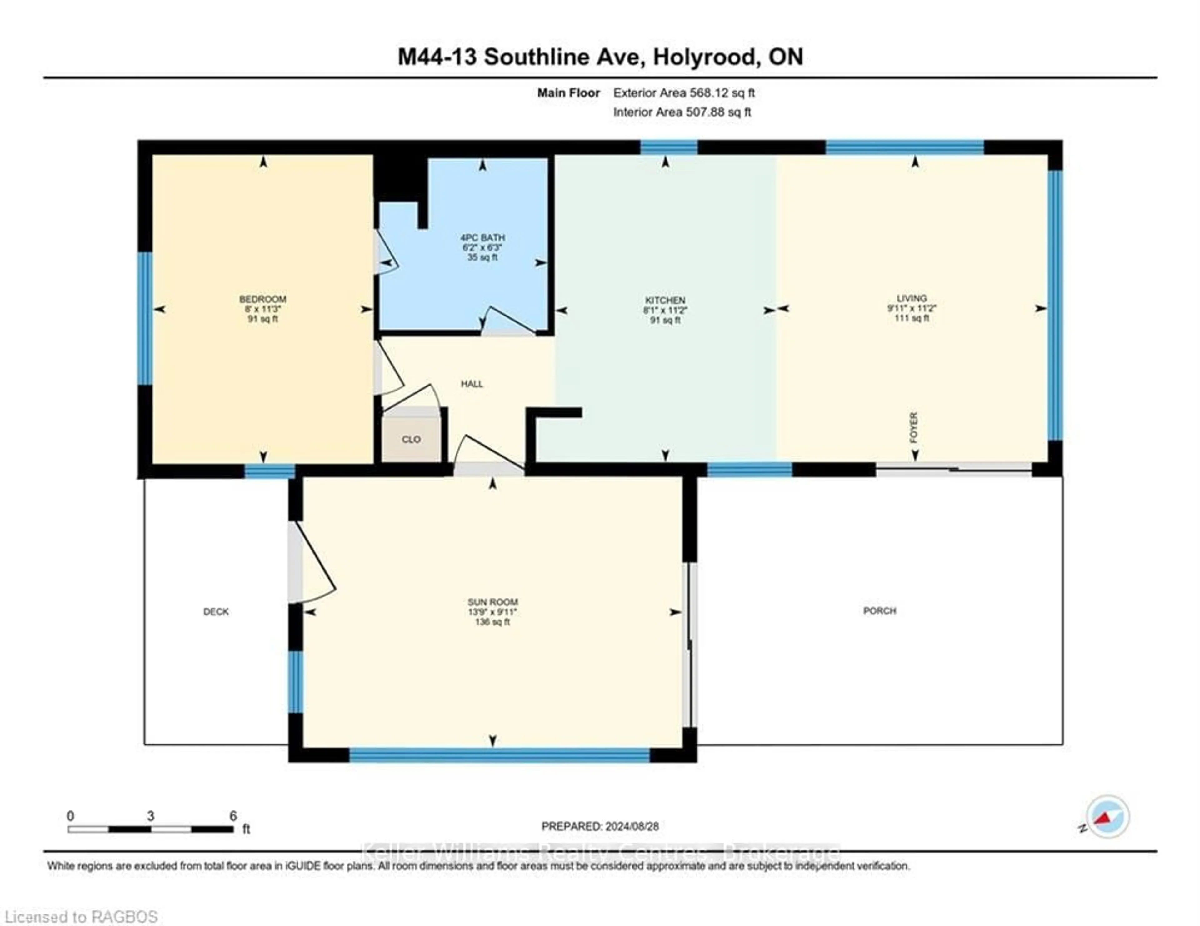 Floor plan for 13 SOUTHLINE Ave #M44, Huron-Kinloss Ontario N0G 2B0