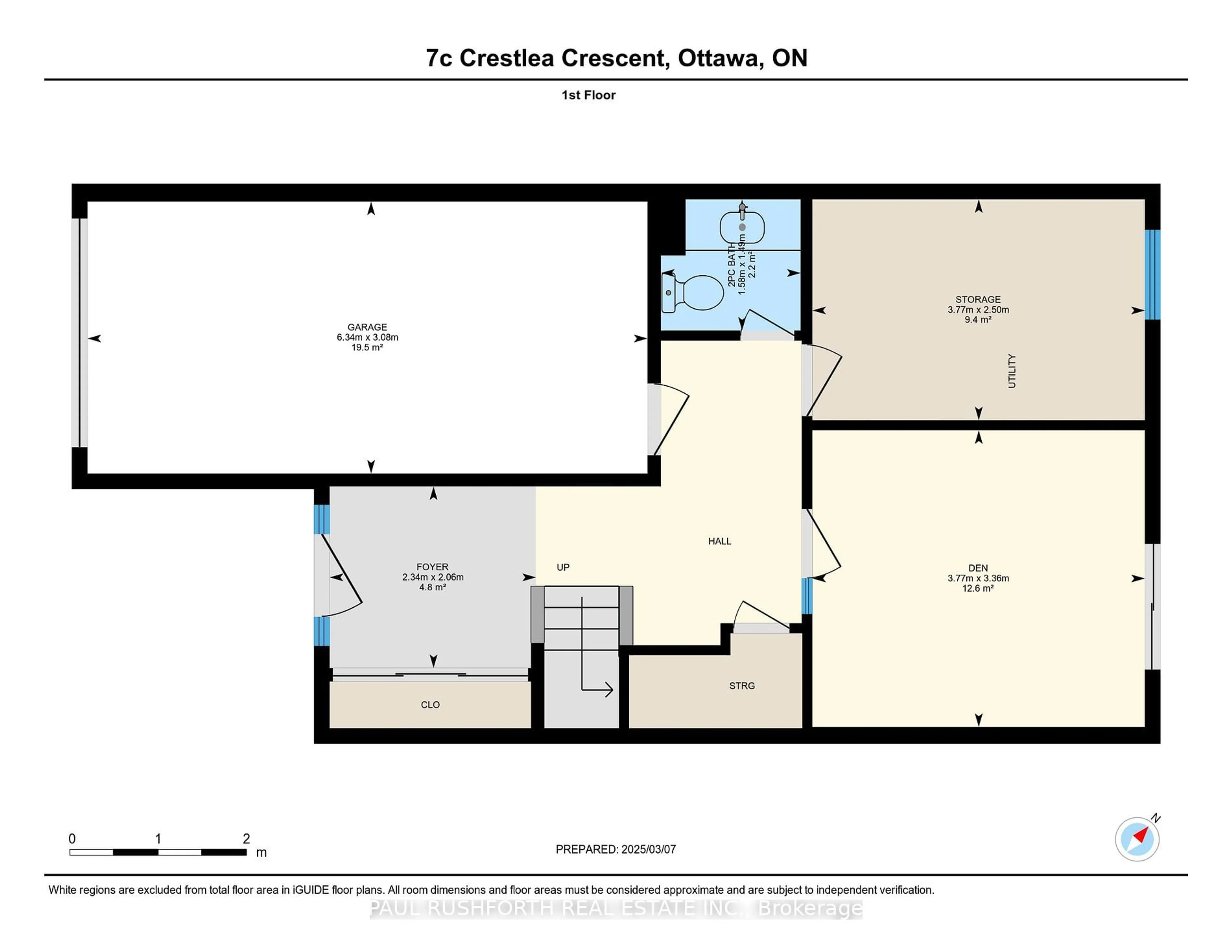 Floor plan for 7 Crestlea Cres #C, Tanglewood - Grenfell Glen - Pineglen Ontario K2G 4N1