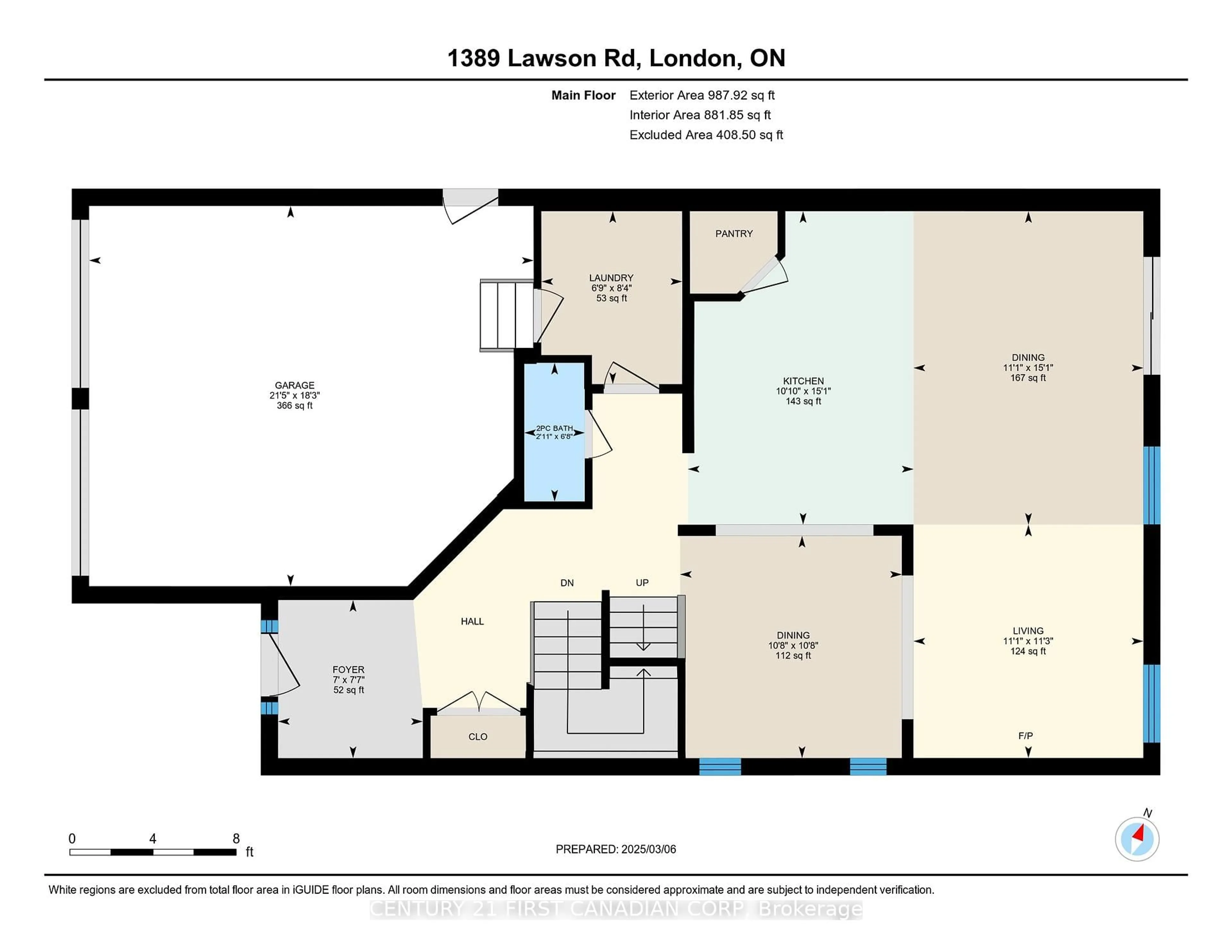 Floor plan for 1389 Lawson Rd, London Ontario N6G 5K3