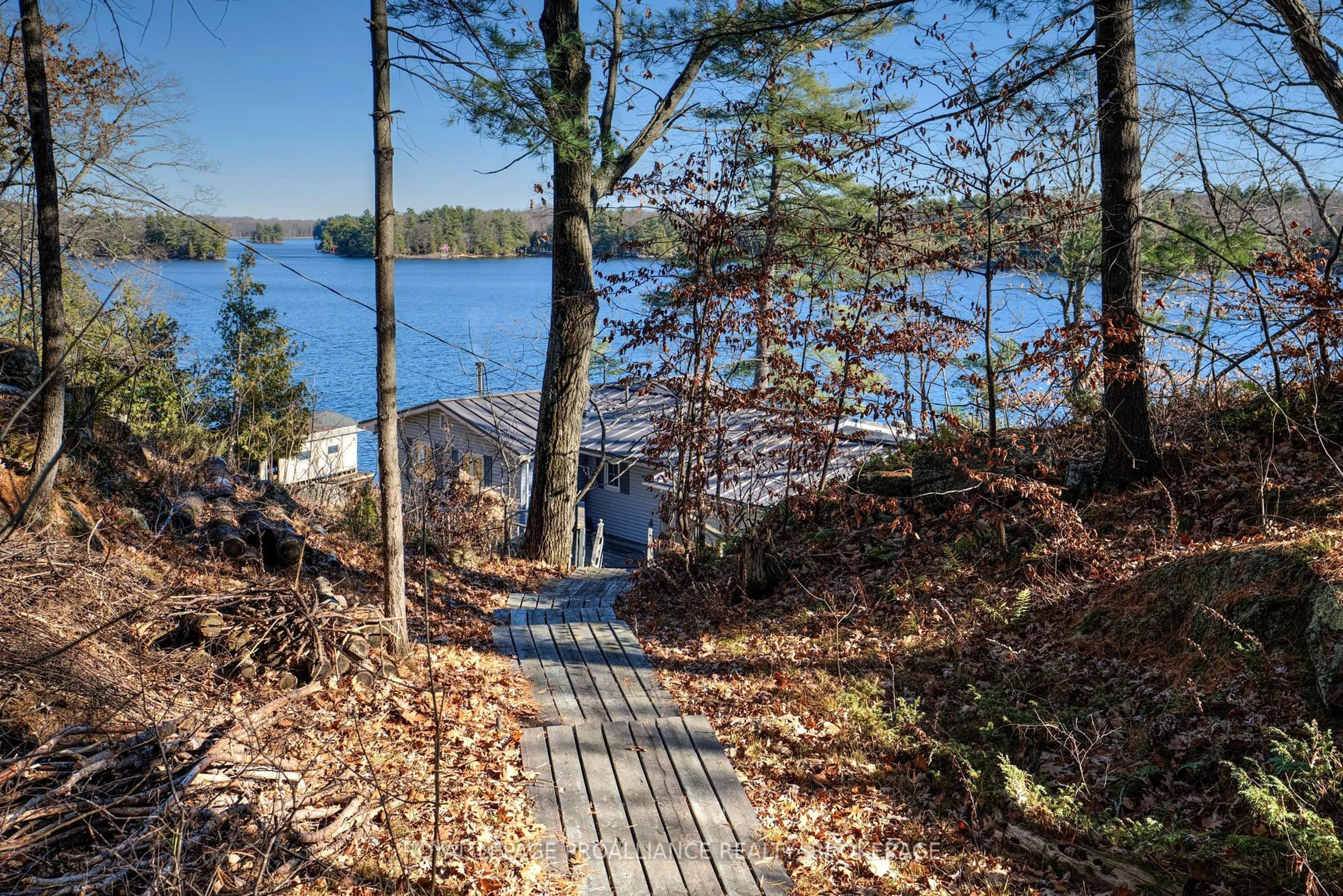 Patio, water/lake/river/ocean view for 222 Creek Crossing Lane, Rideau Lakes Ontario K0G 1X0